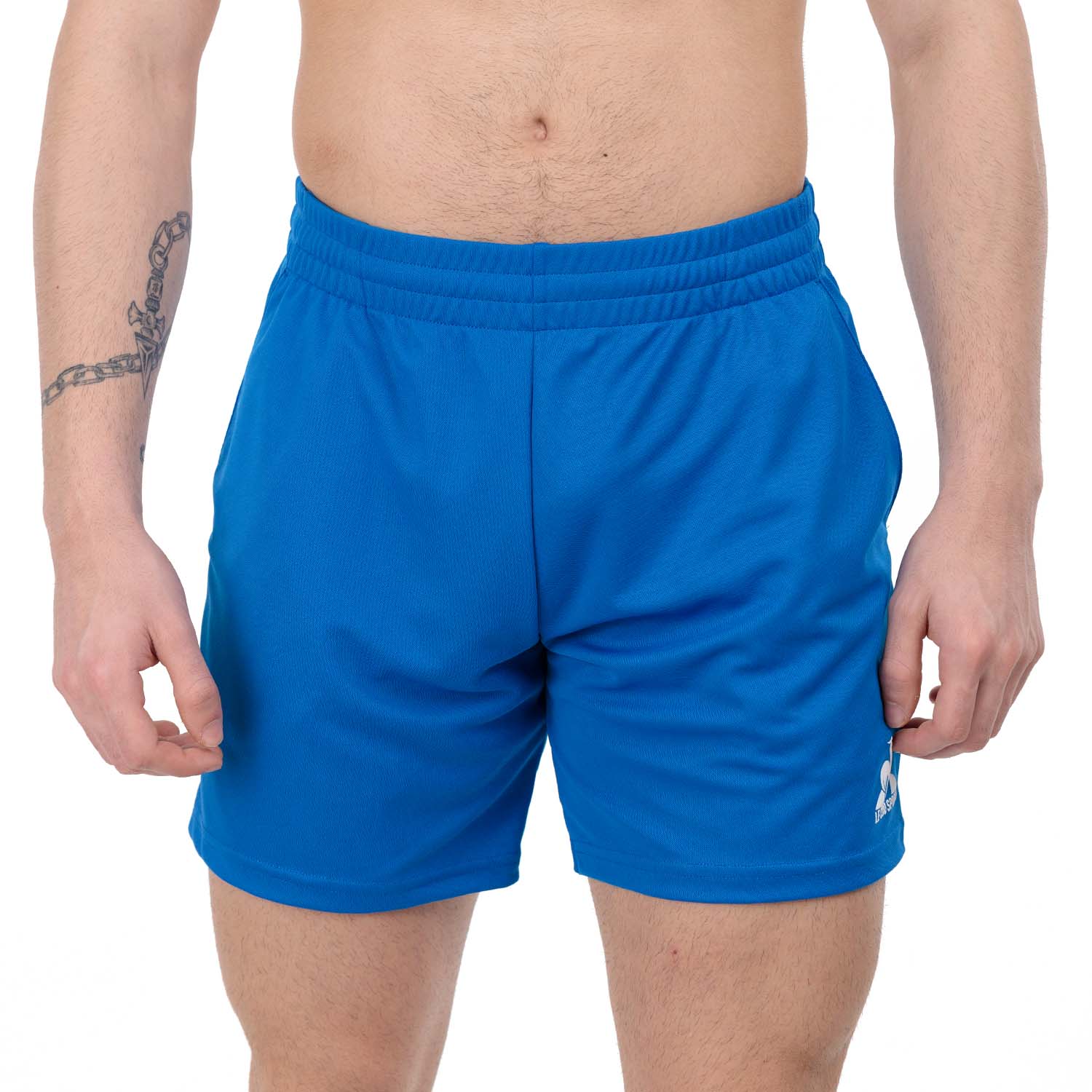 Le Coq Sportif Pro Logo 6in Shorts - Lapis Blue