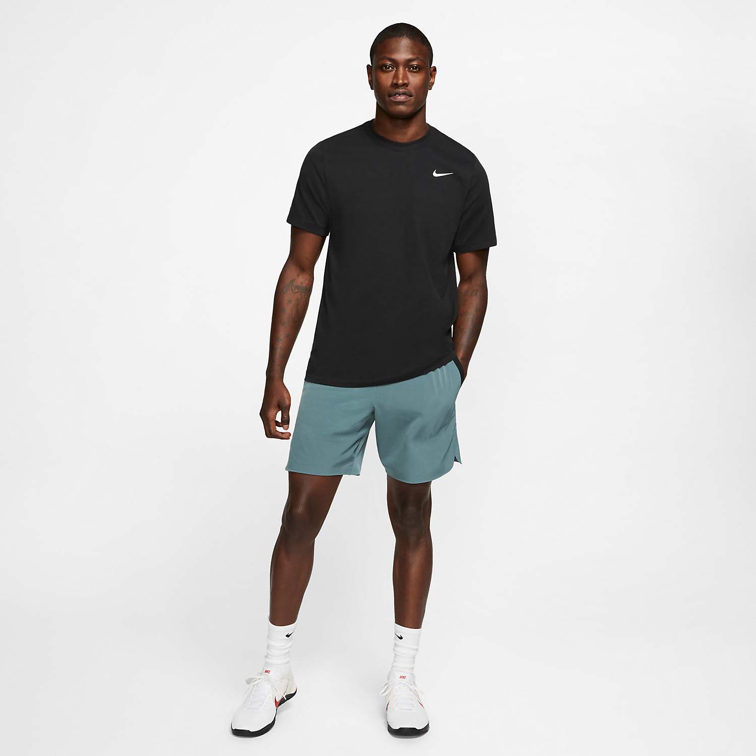 Nike Dri-FIT Court Logo Maglietta - Black/White