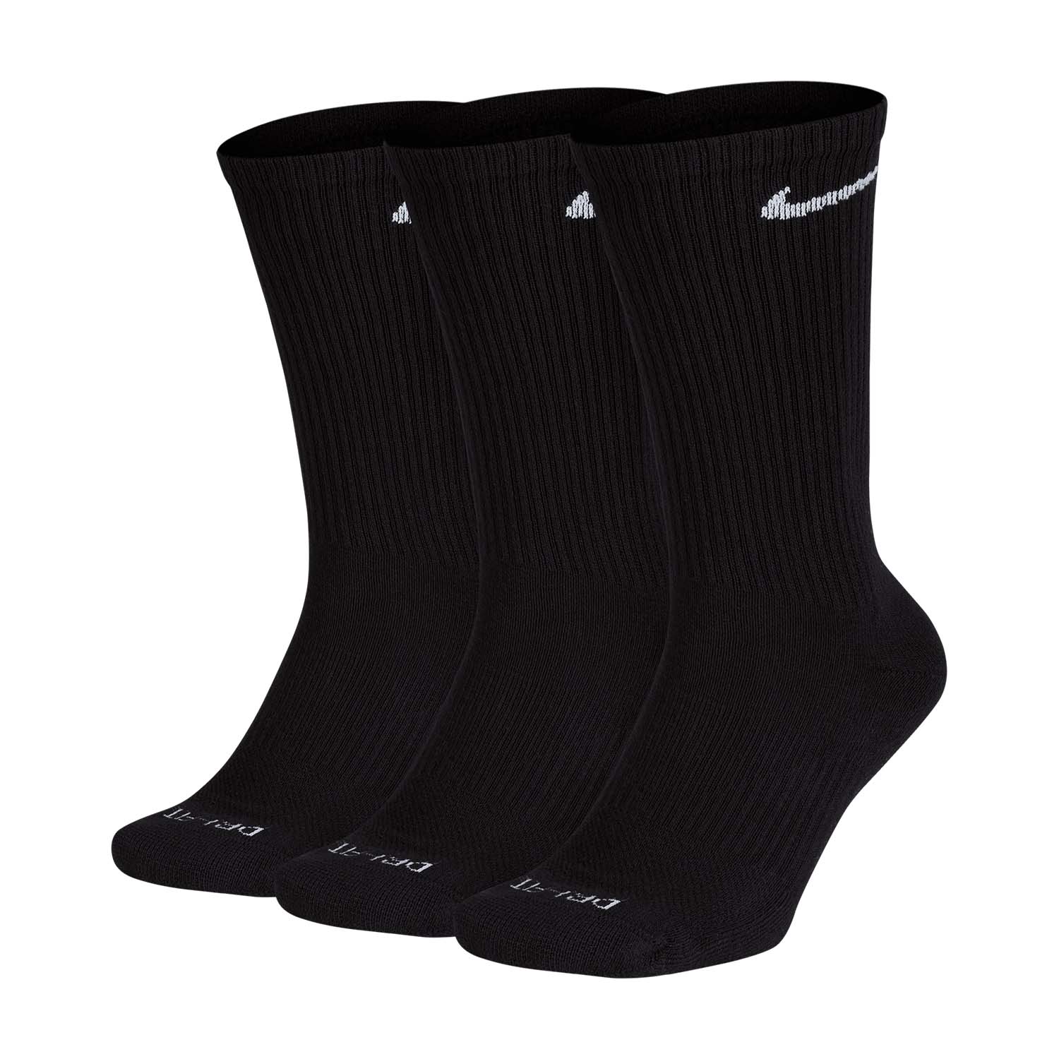 Nike Everyday Plus Cushioned x 3 Calze - Black/White
