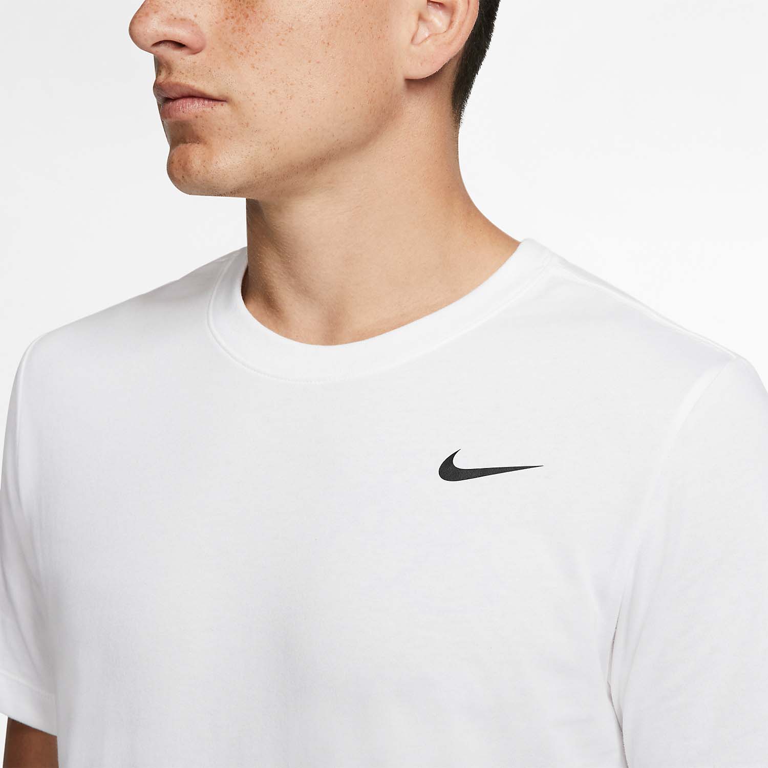 Nike Dri-FIT Court Logo Maglietta - White/Black
