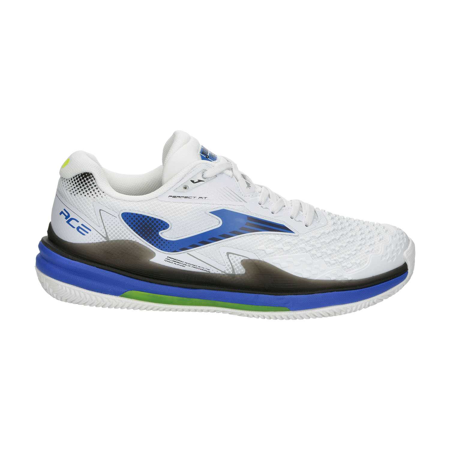 Joma Ace Carbon Clay Men's Tennis Shoes - White/Blue