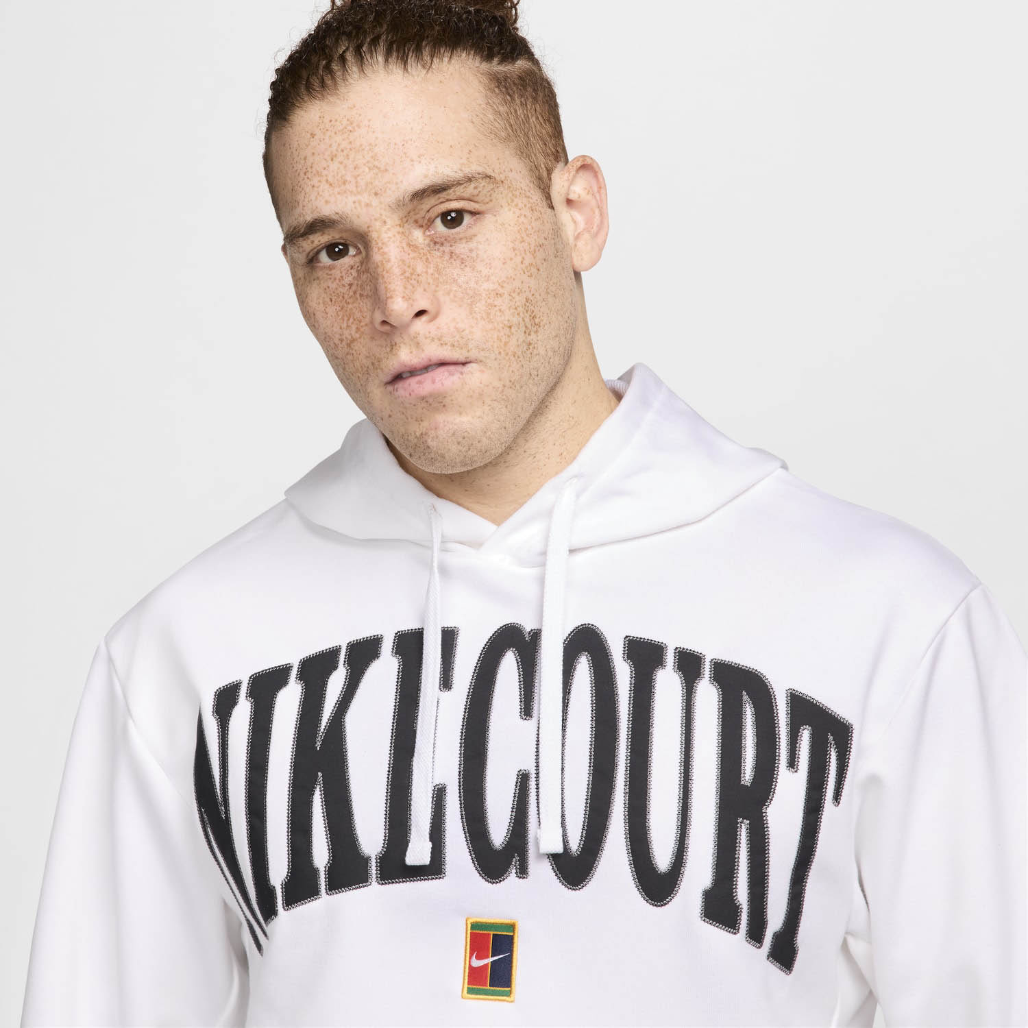 Nike Court Heritage Sudadera - White/Black/Flat Pewter
