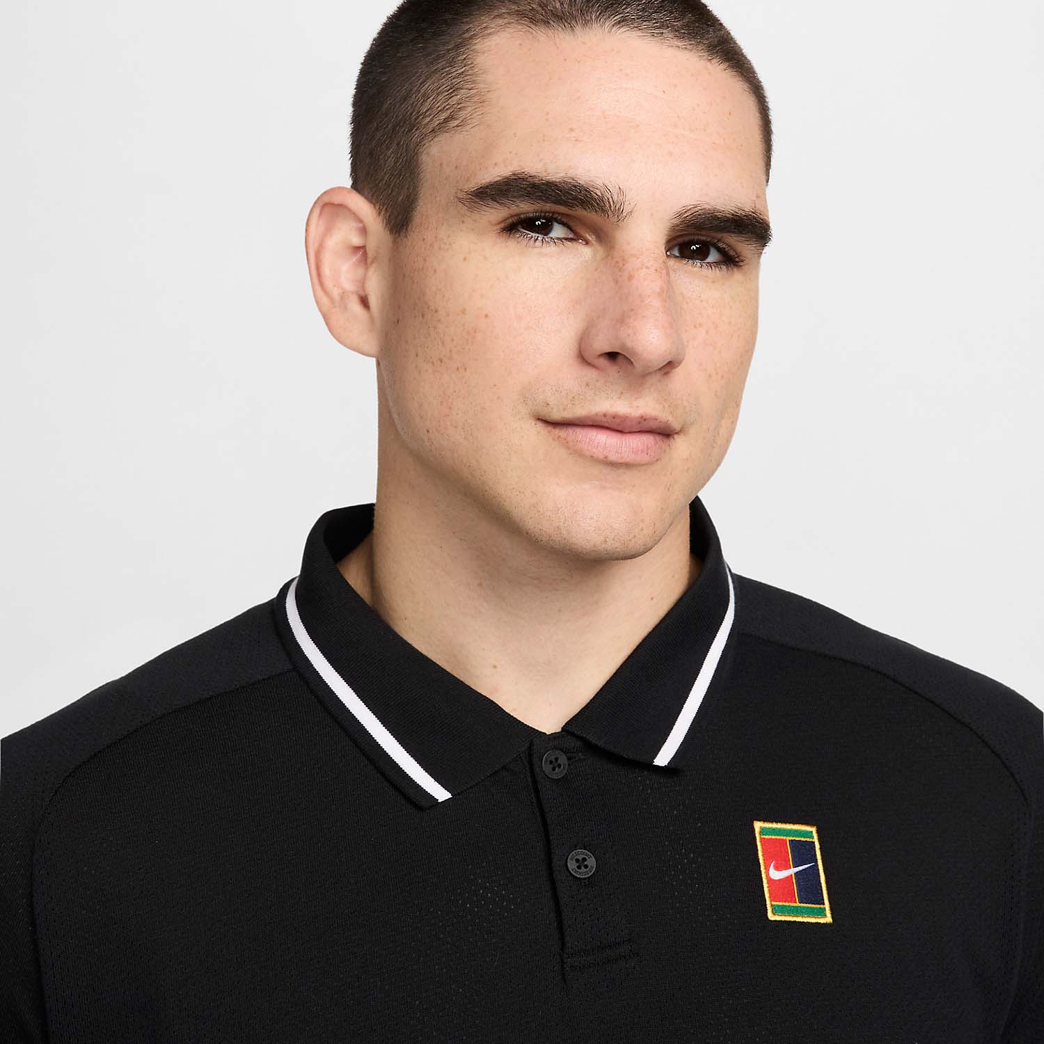 Nike Court Heritage Pro Polo - Black/White
