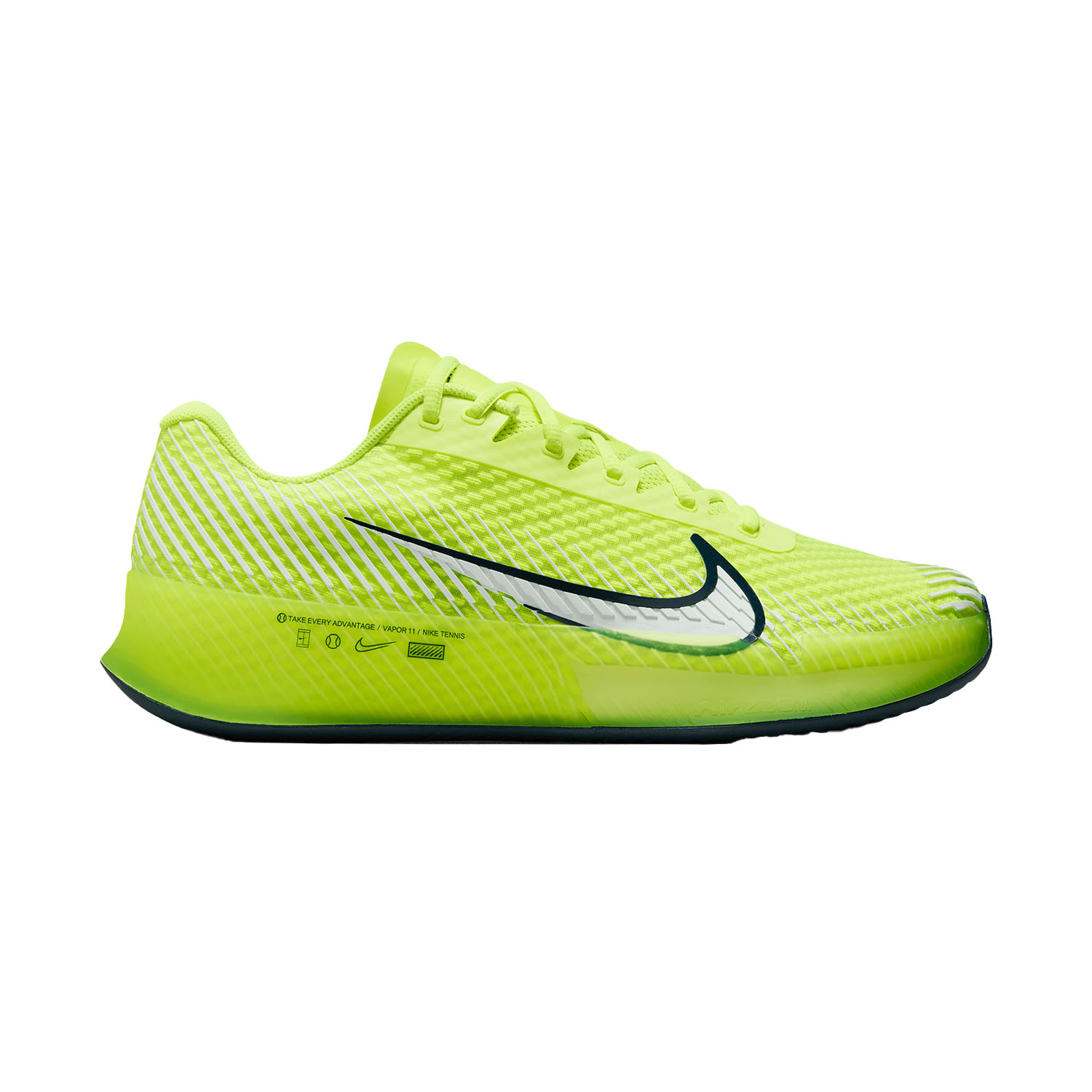 Nike Court Air Zoom Vapor 11 Clay Men's Tennis Shoes - Volt