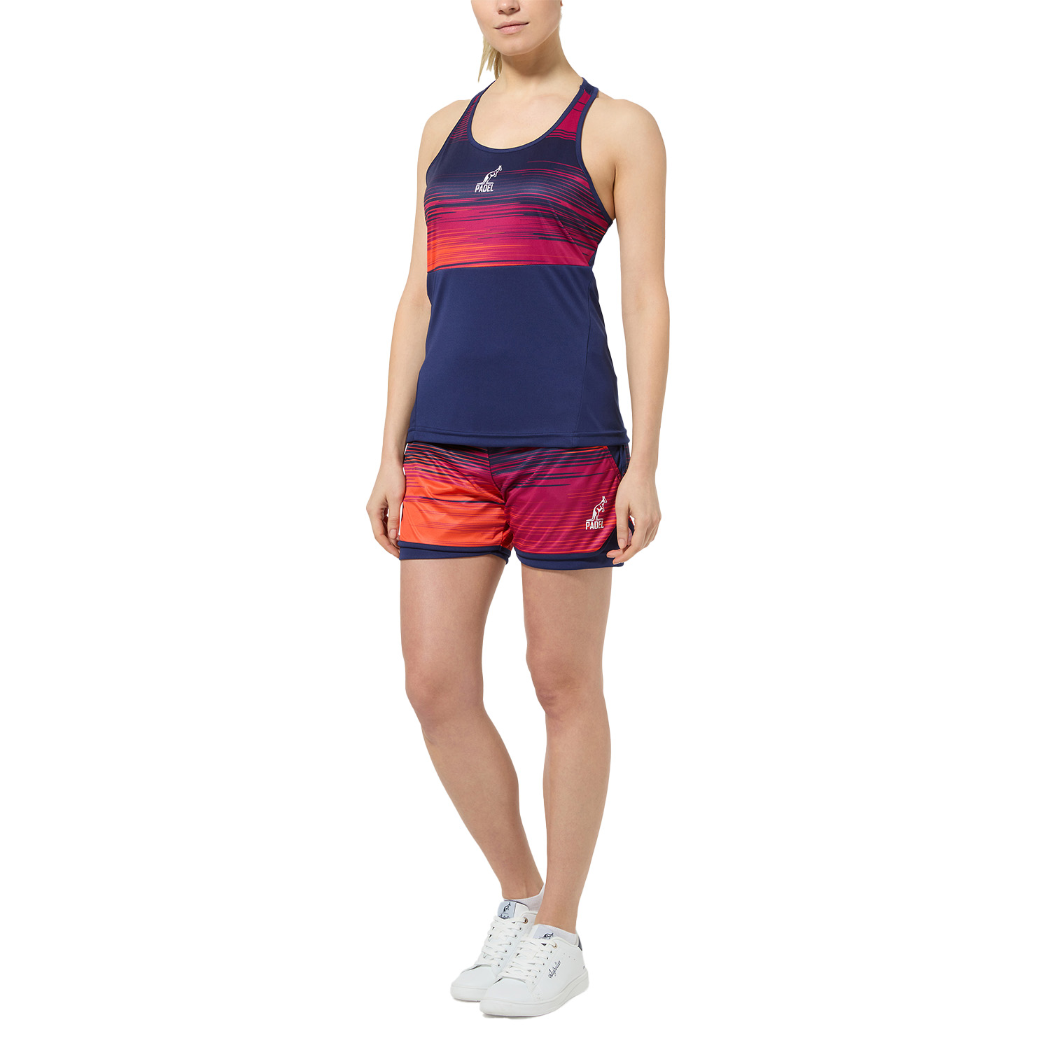 Australian Gradient Lines 2 in 1 4in Shorts - Blu Cosmo