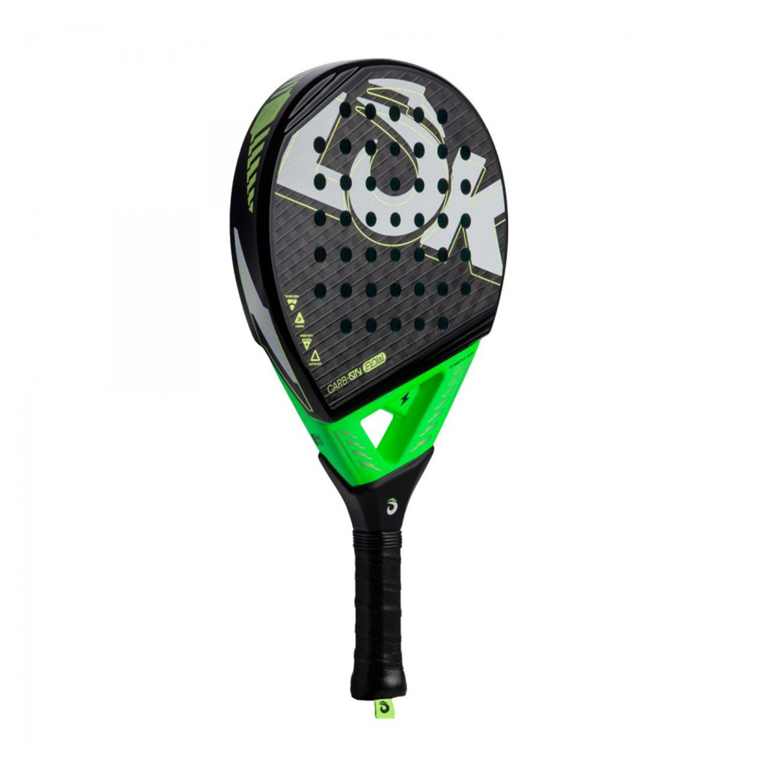 LOK Carb-On Flow Padel - Black/Green