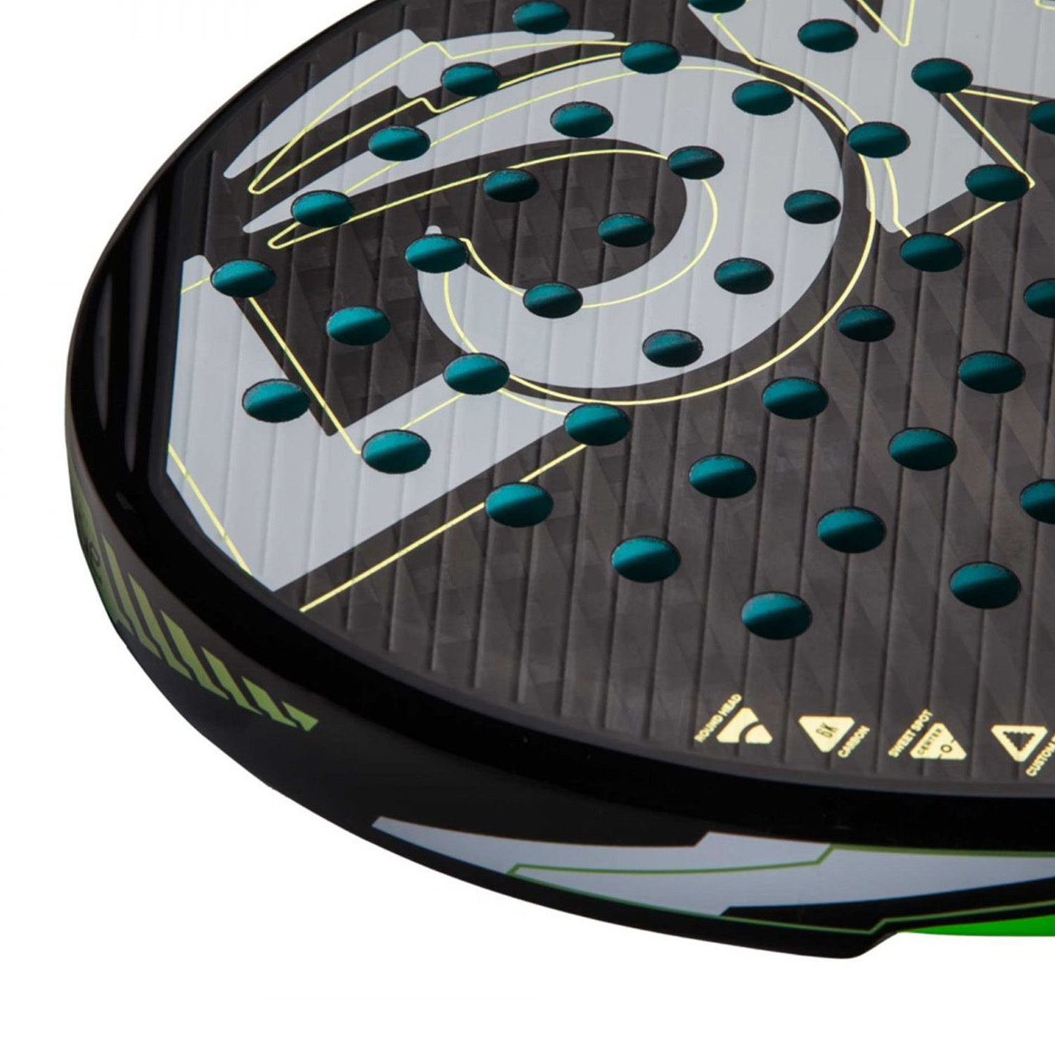 LOK Carb-On Flow Padel - Black/Green