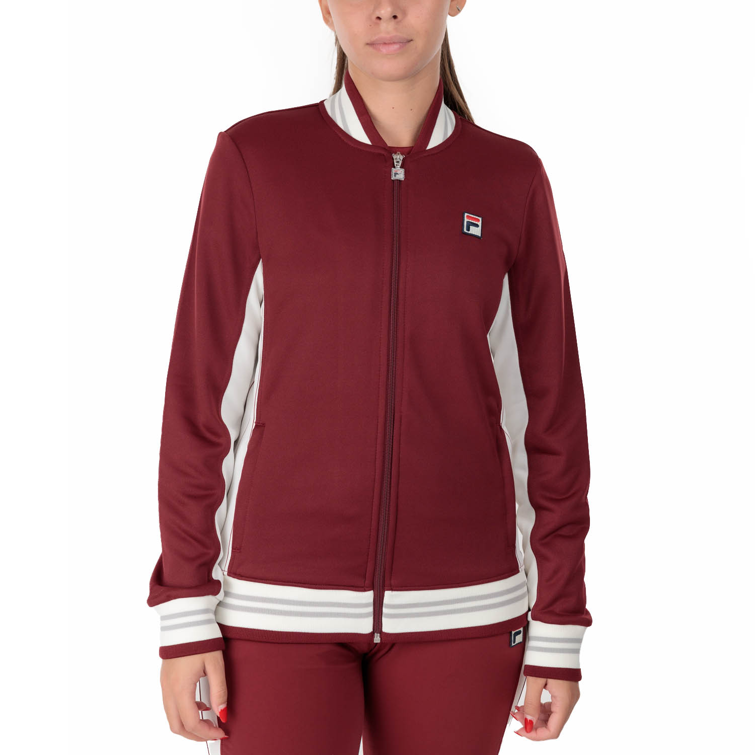 Fila Romy Chaqueta - Cabernet/White Alyssum
