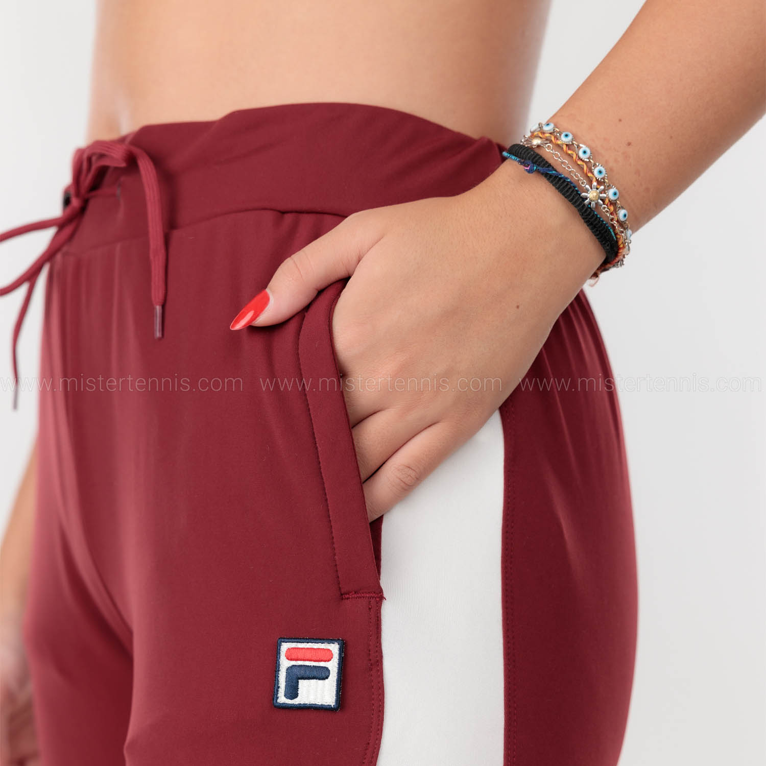Fila Rumi Pantalones - Cabernet/White Alyssum