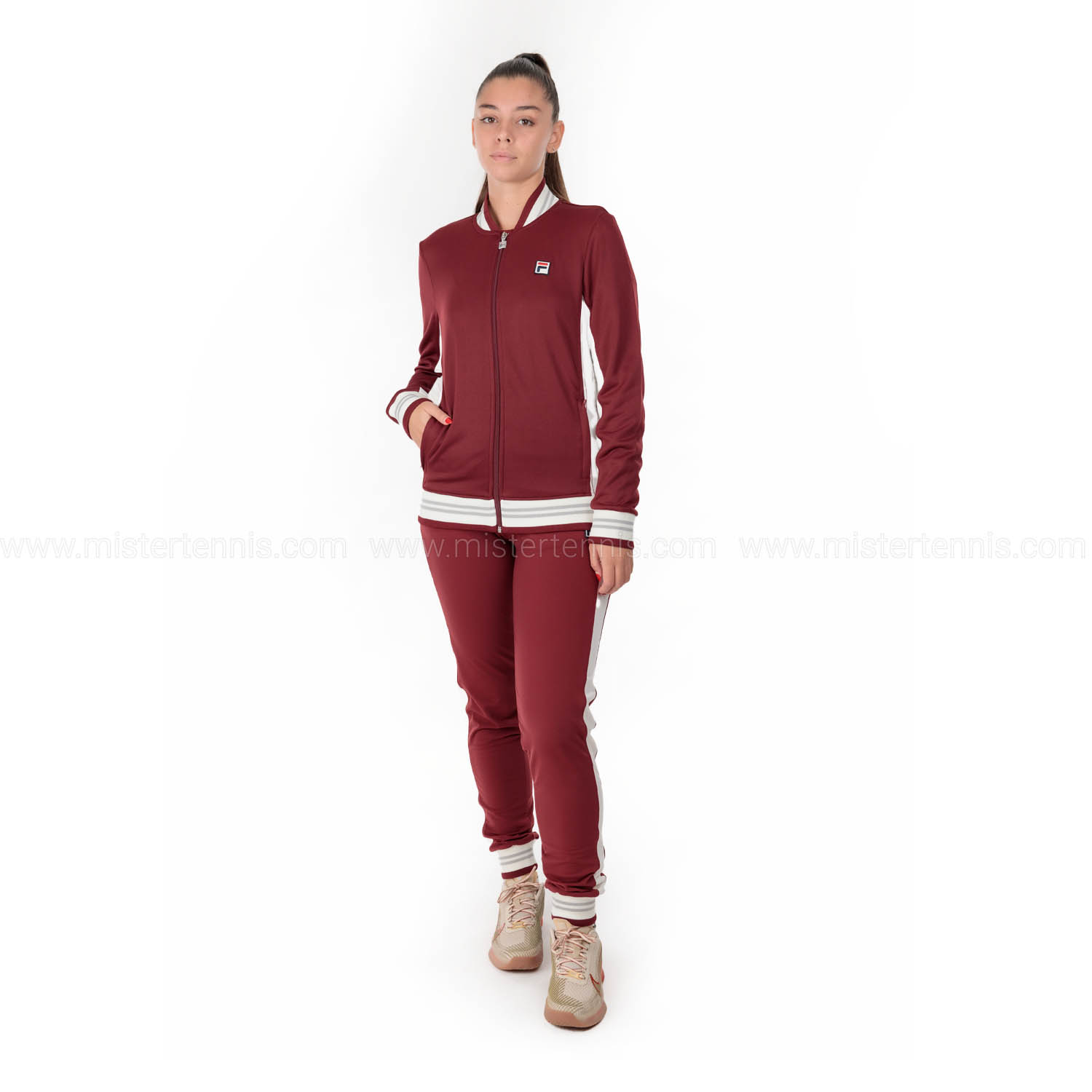 Fila Rumi Pantalones - Cabernet/White Alyssum
