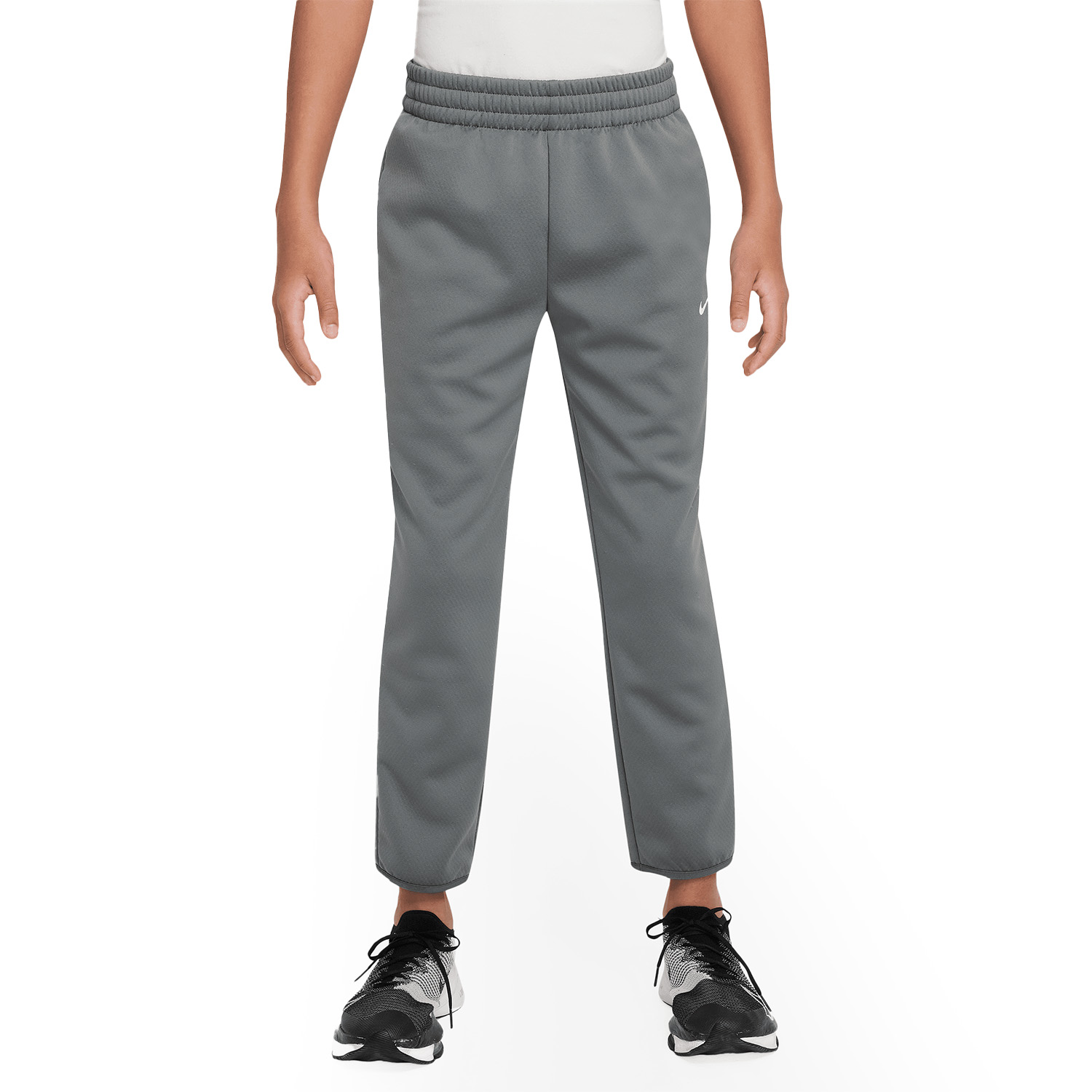 Nike Therma-FIT Pantalones Niños - Smoke Grey/White