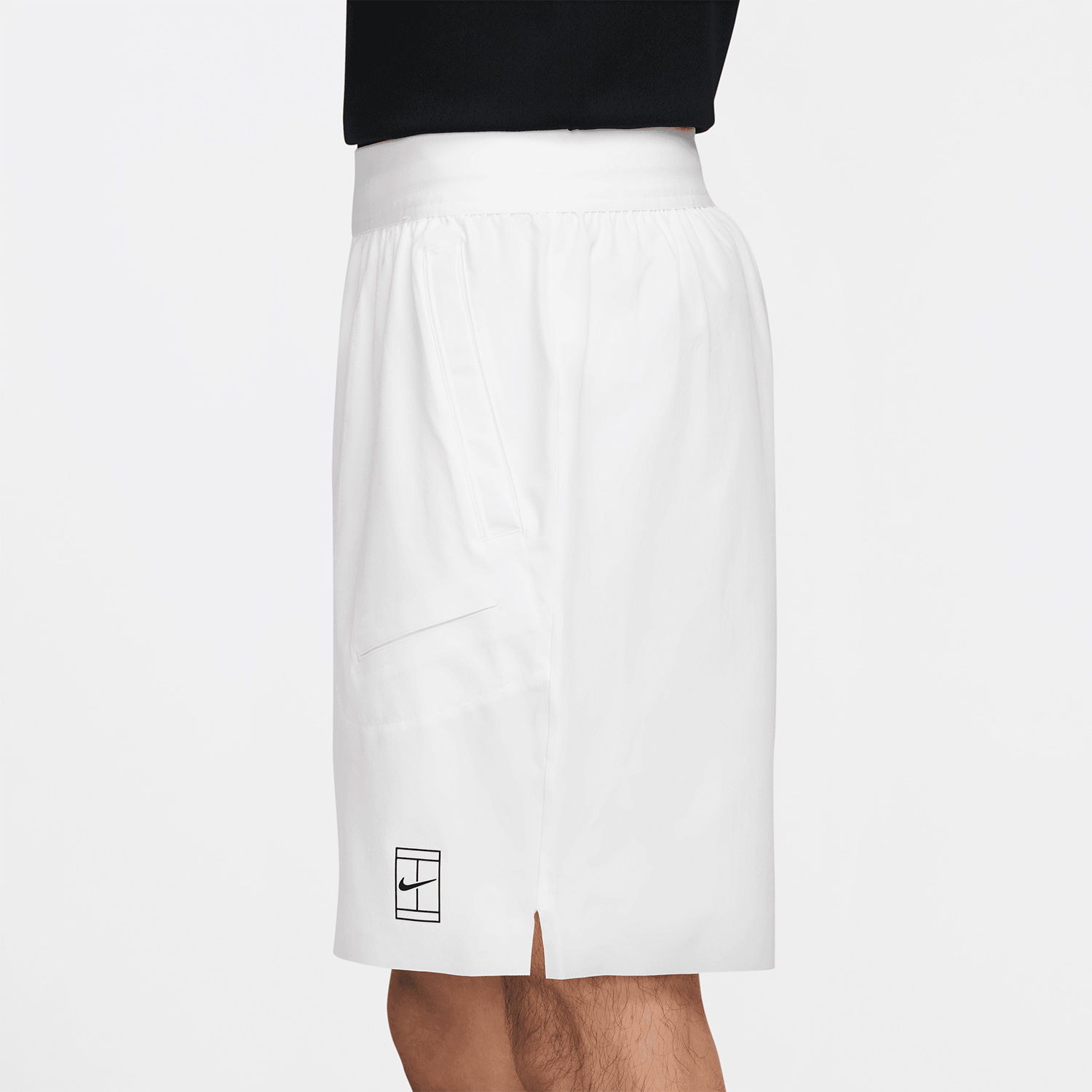 Nike Court Advantage 8in Shorts - White/Black