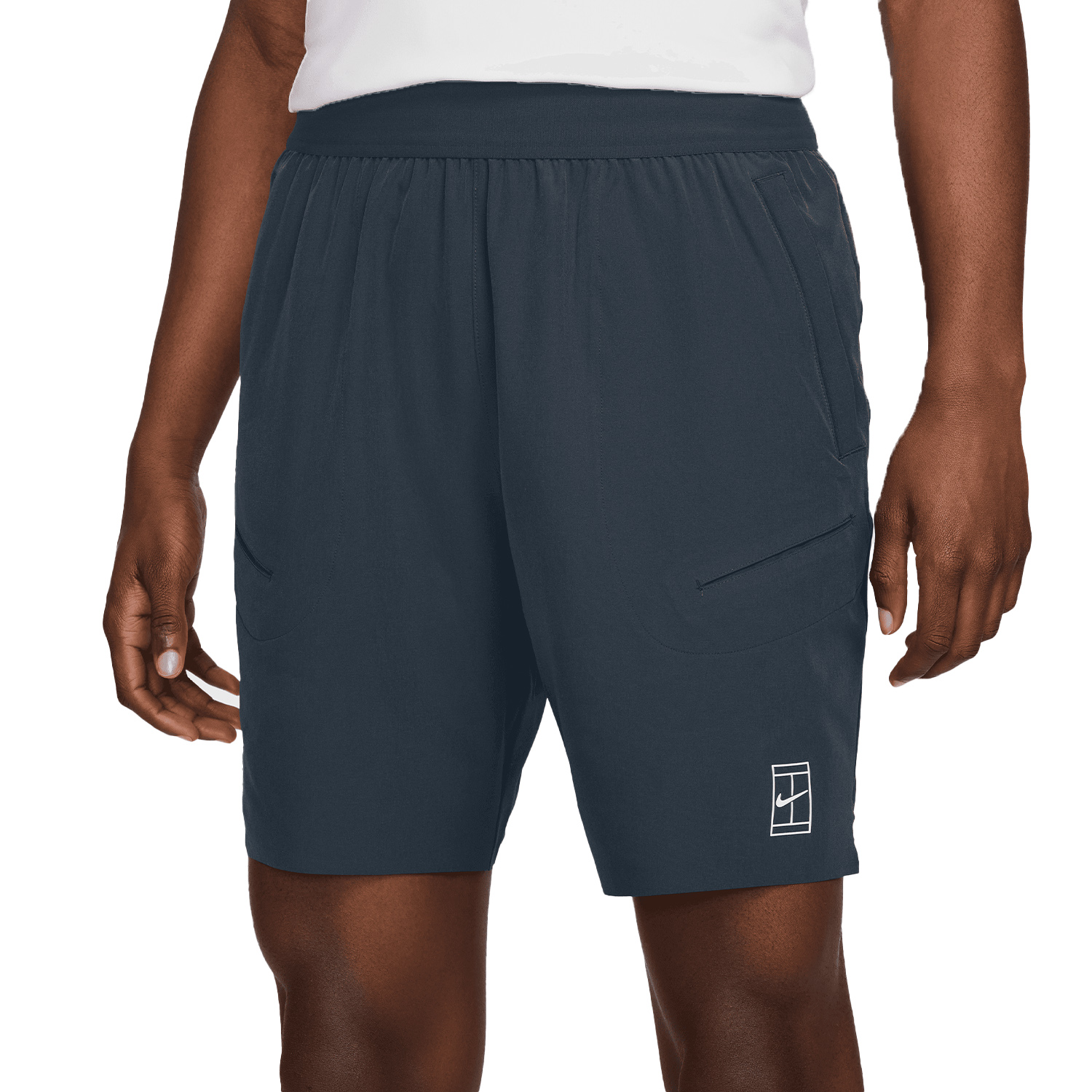 Nike Court Advantage 8in Shorts - Armory Navy/White