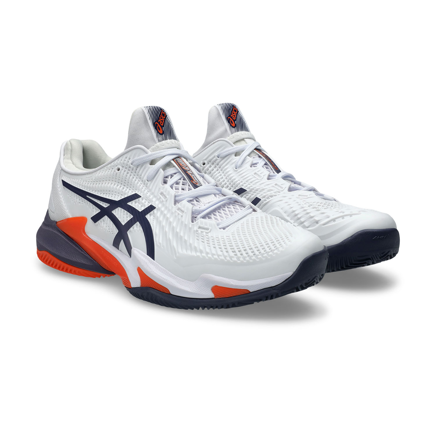 Asics Court FF 3 Clay Men's Tennis Shoes - White/Greyish Purple