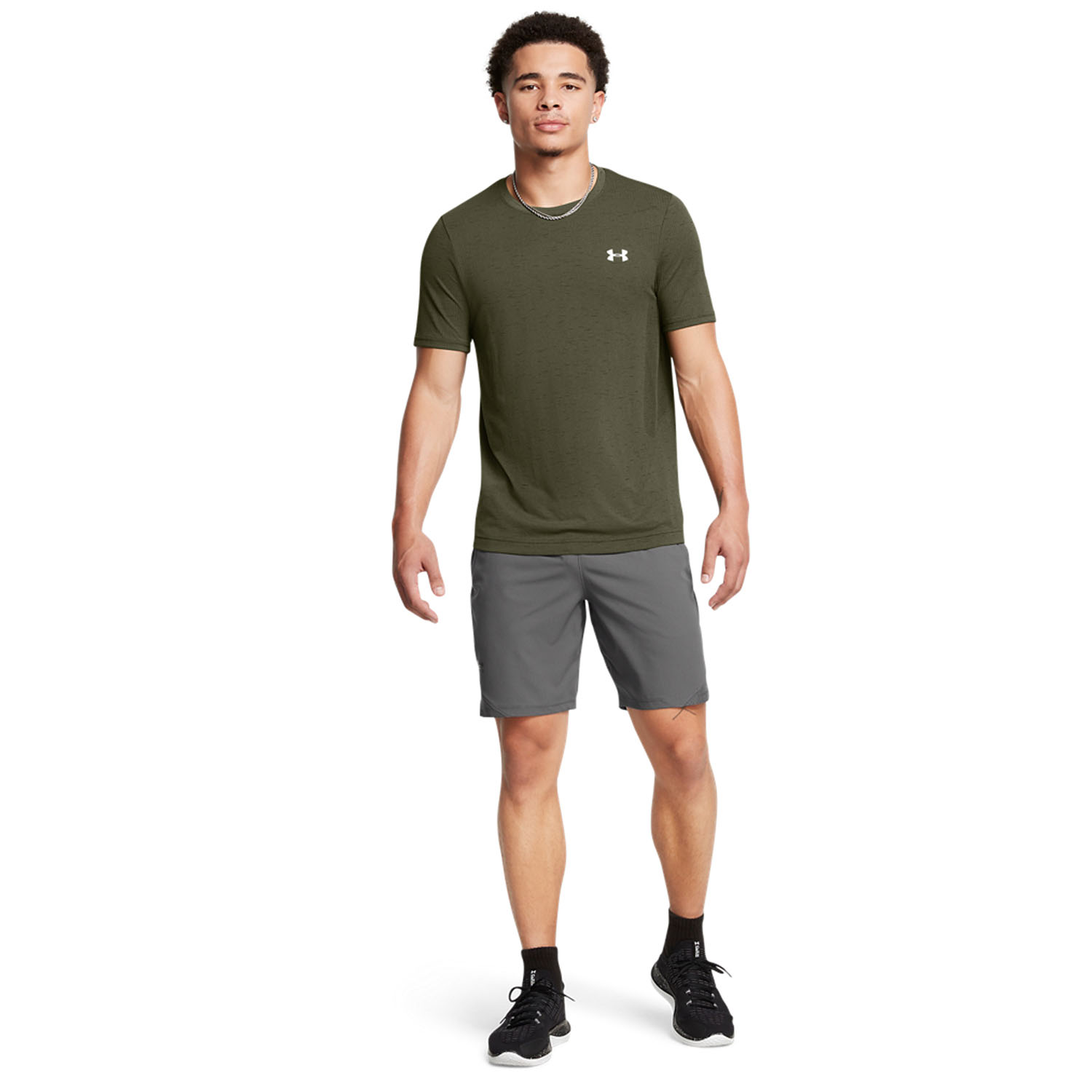 Under Armour Vanish Woven 8in Shorts - Castlerock/Black