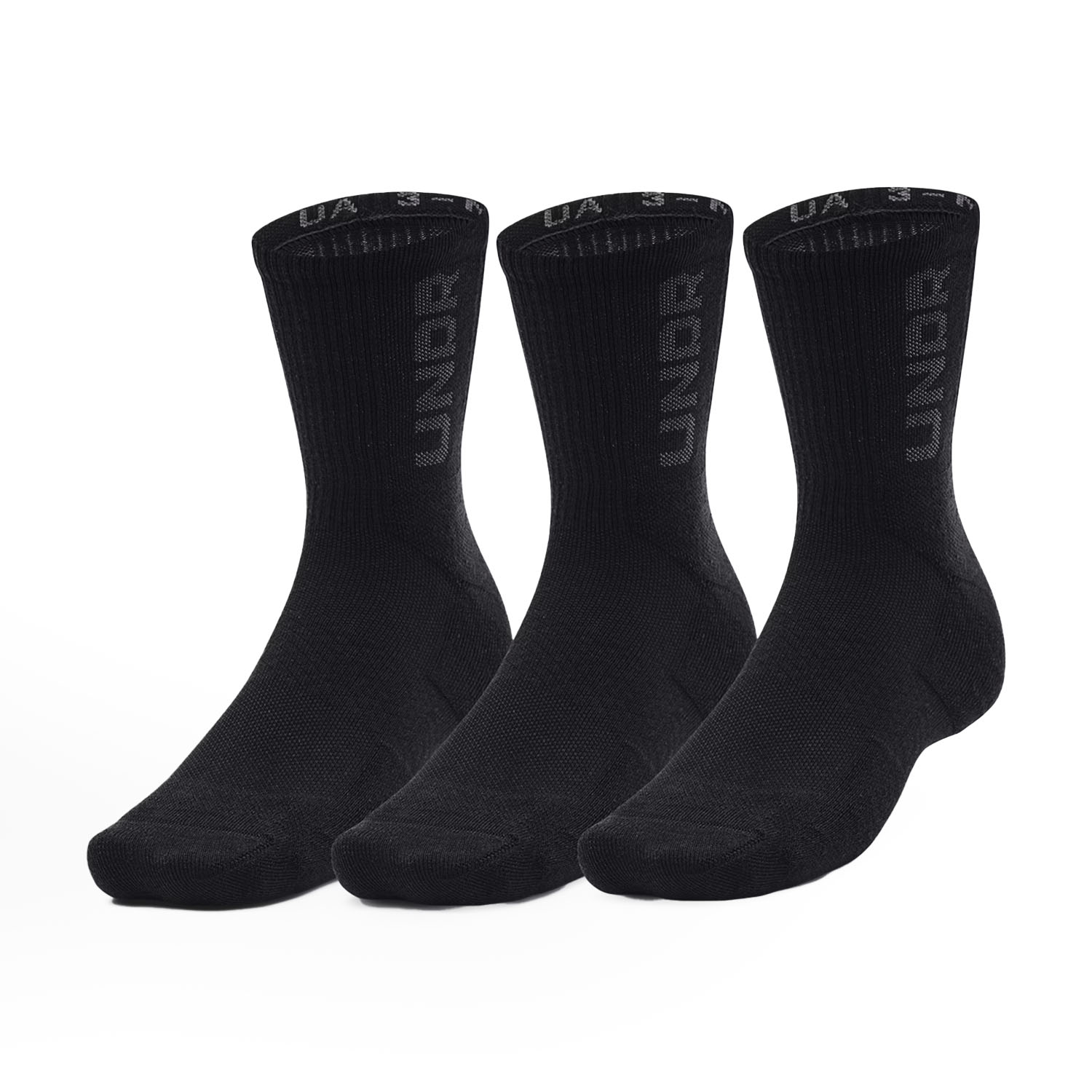 Under Armour 3 Maker x 3 Calze - Black/Pitch Gray