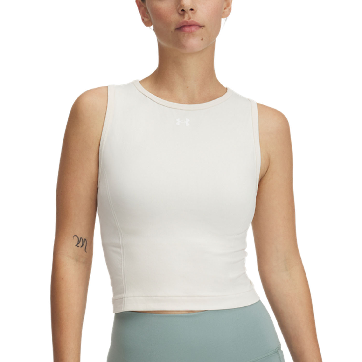 Under Armour Seamless Top - Stone/White