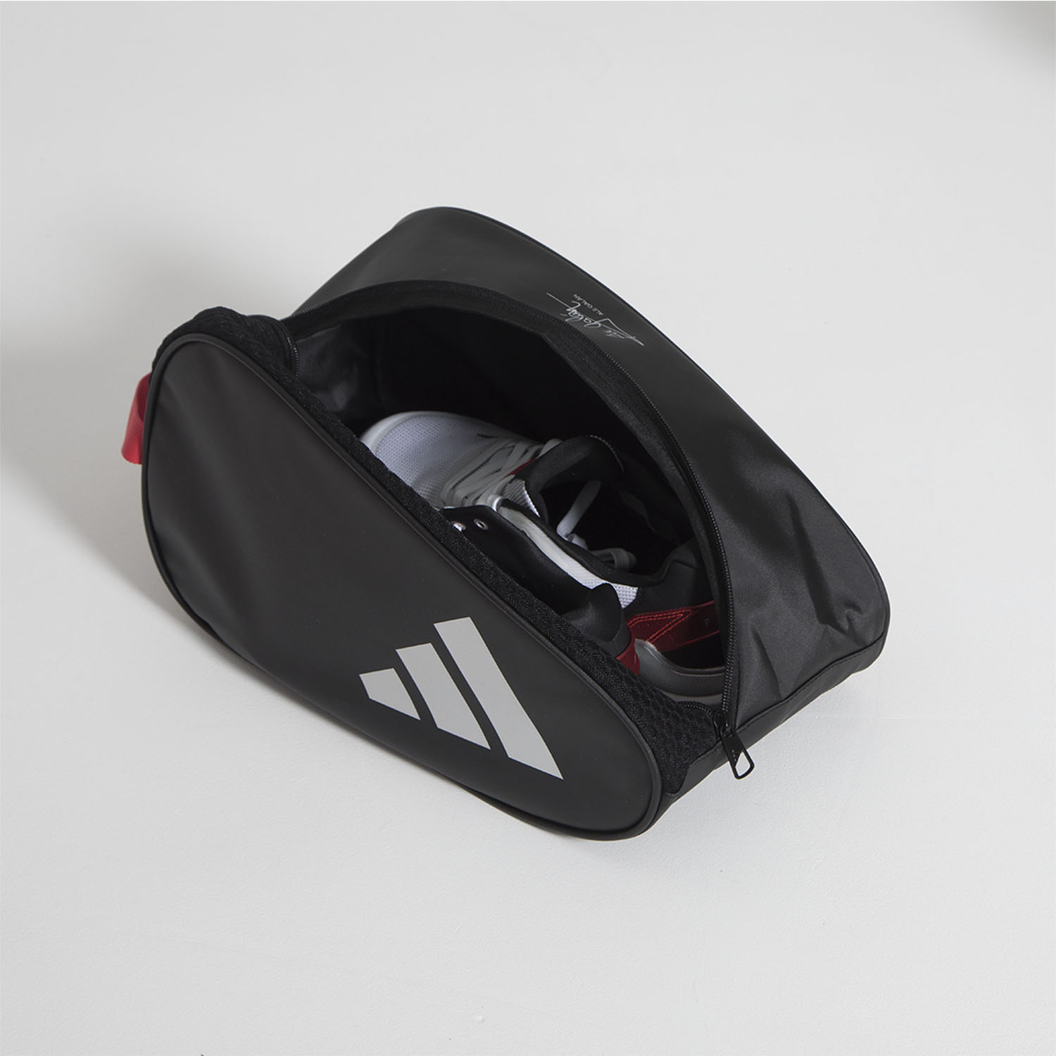 adidas 3 Stripes Padel Shoe Bag - Black/Red