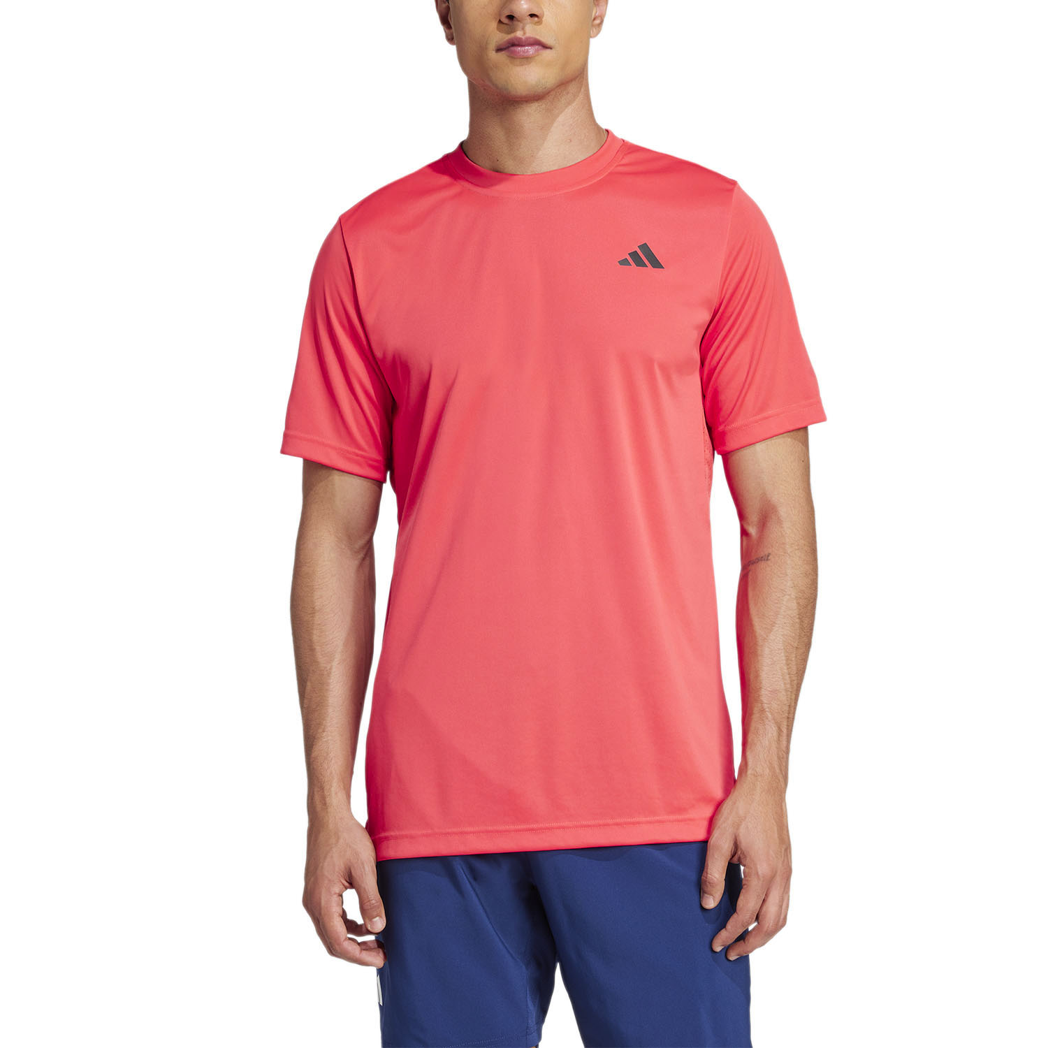 adidas Club Climacool Logo Men's Padel T-Shirt - Semi Lucid Red