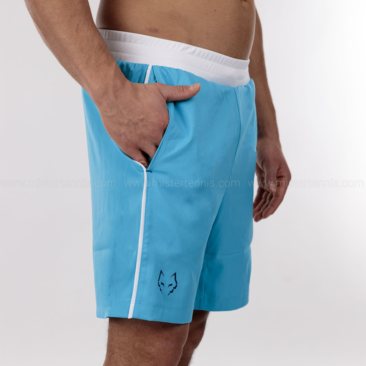 Babolat Juan Lebrón Logo 7in Shorts - Cyan Blue
