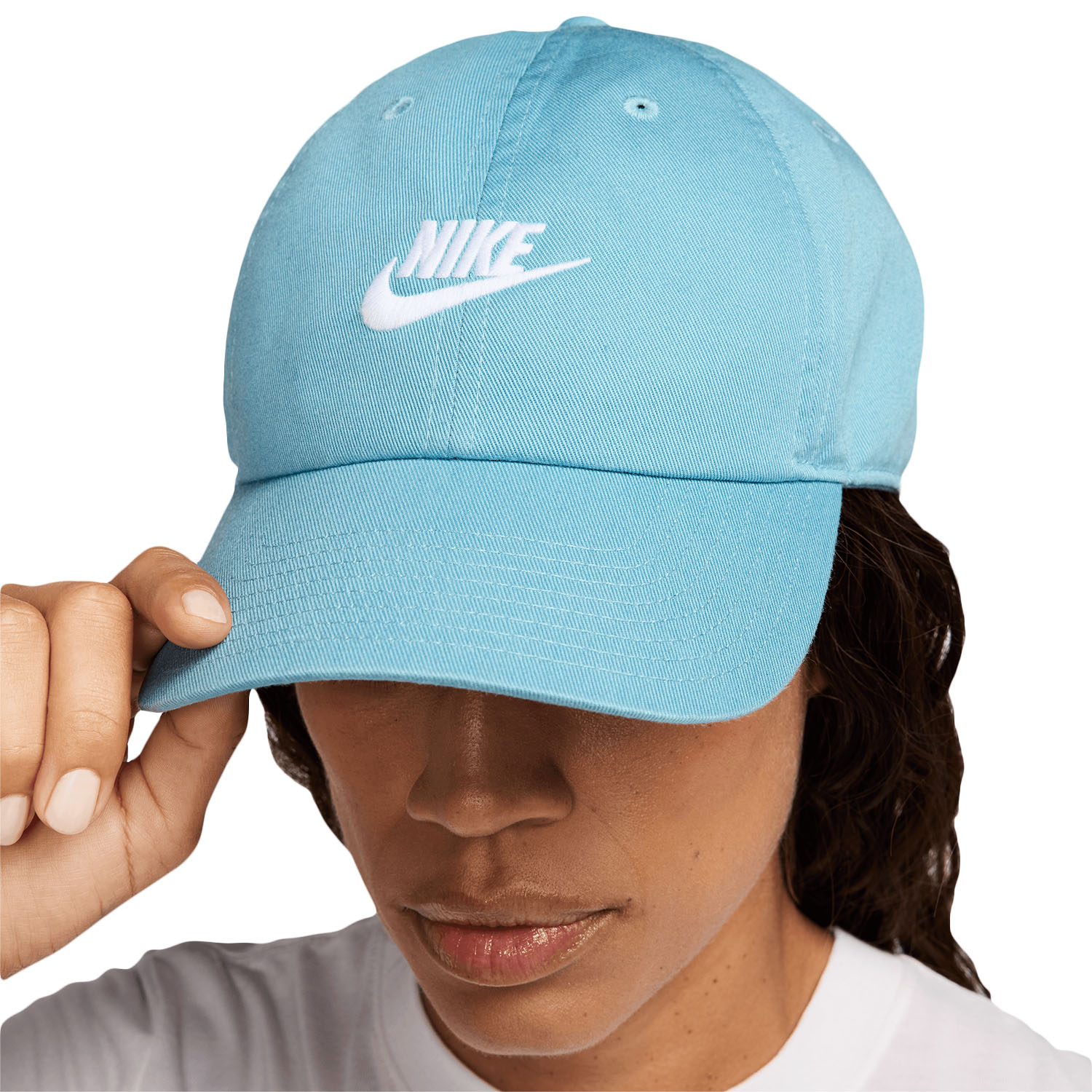 Nike Club Gorra - Denim Turquoise/White