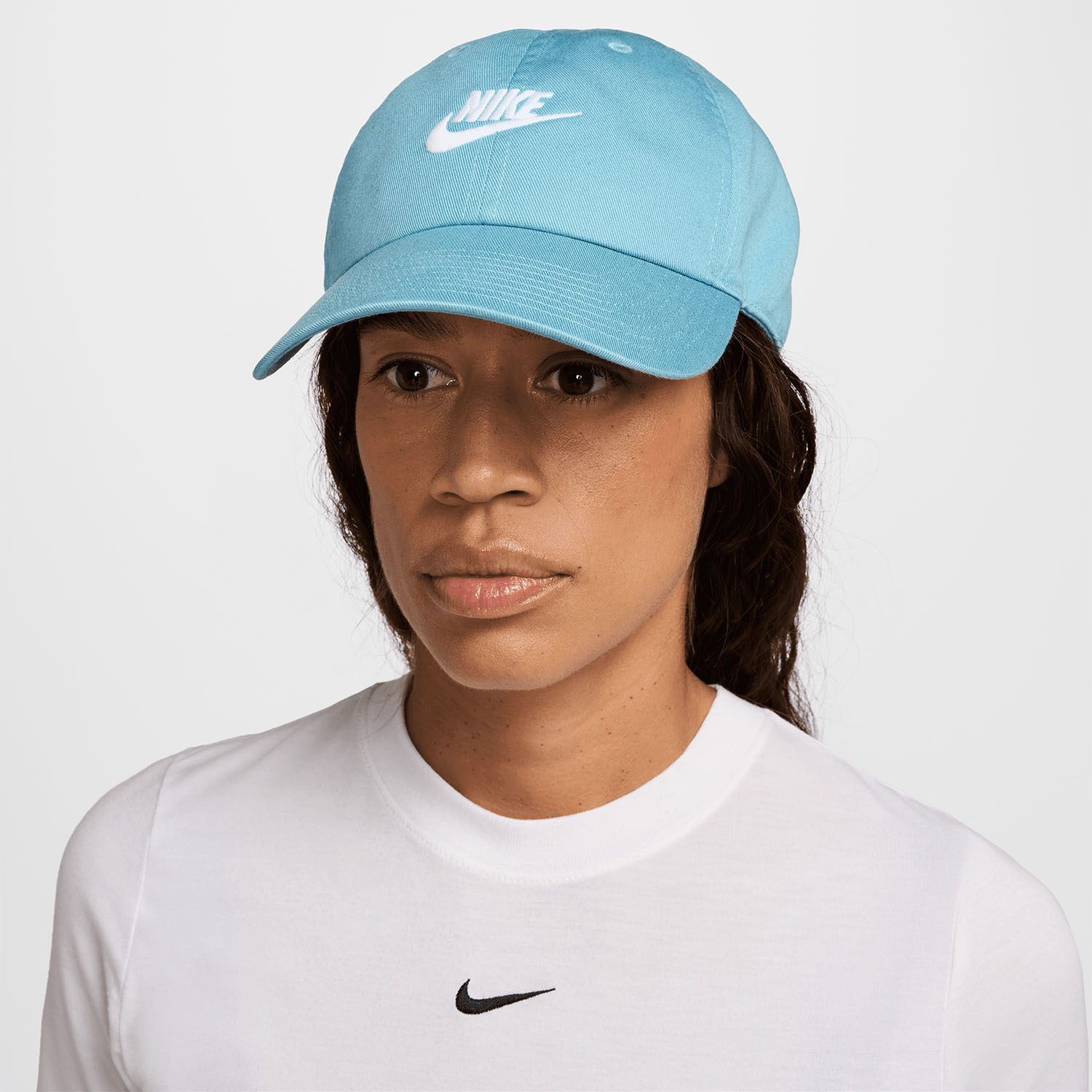 Nike Club Gorra - Denim Turquoise/White