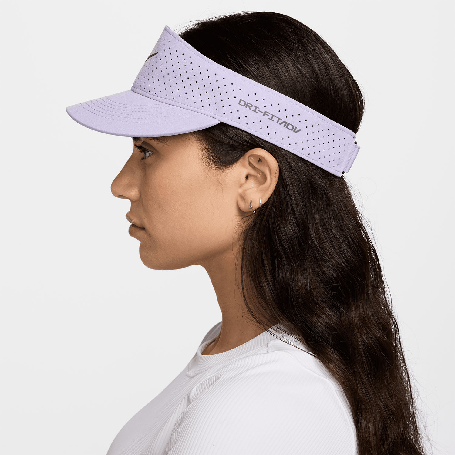 Nike Visor Set — Black, Aqua, Lavender, Plum Nike Louisiana State University Sideline Practice Ace Visor  main image 3