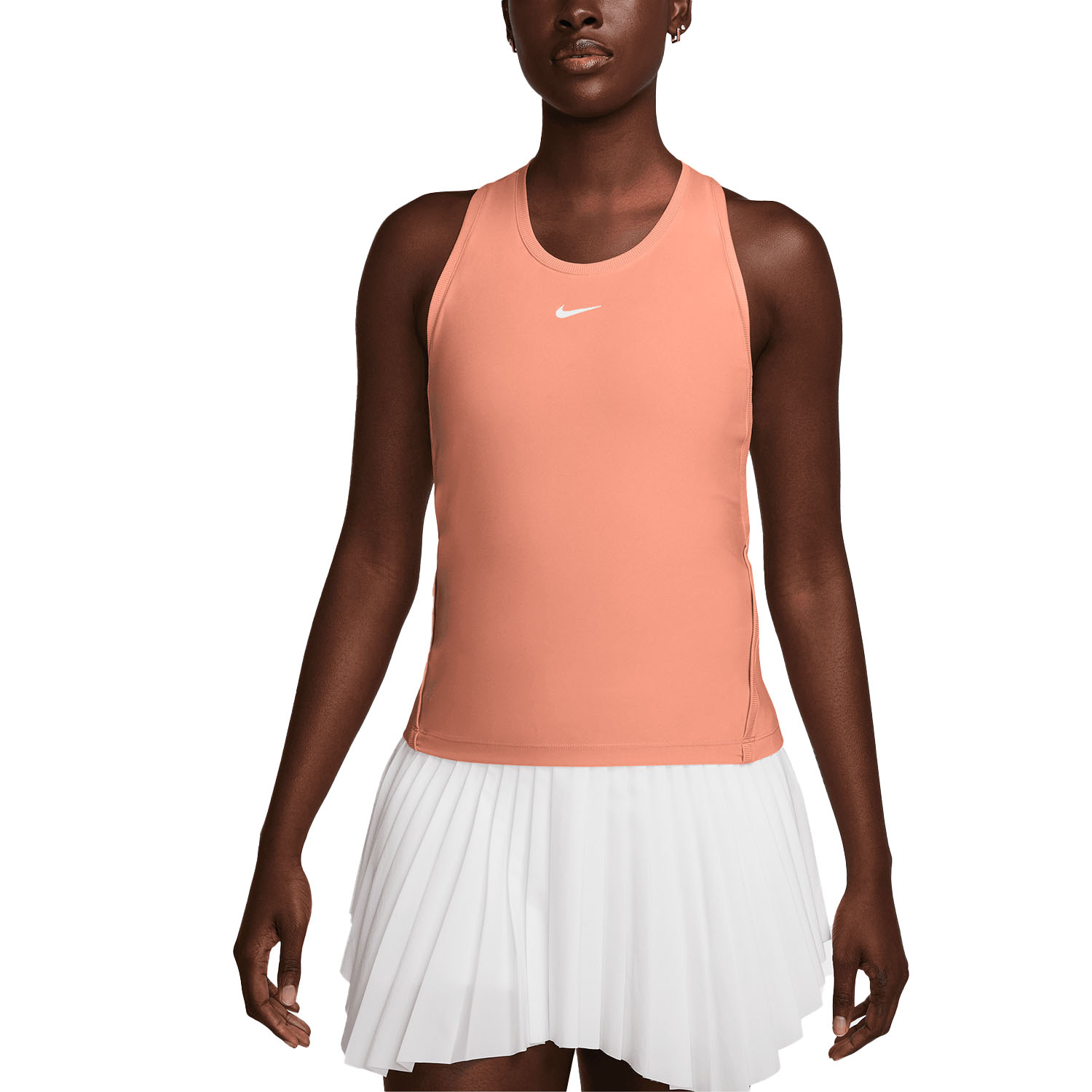 Nike Victory Women's Padel Tank - Apricot Agate/White
