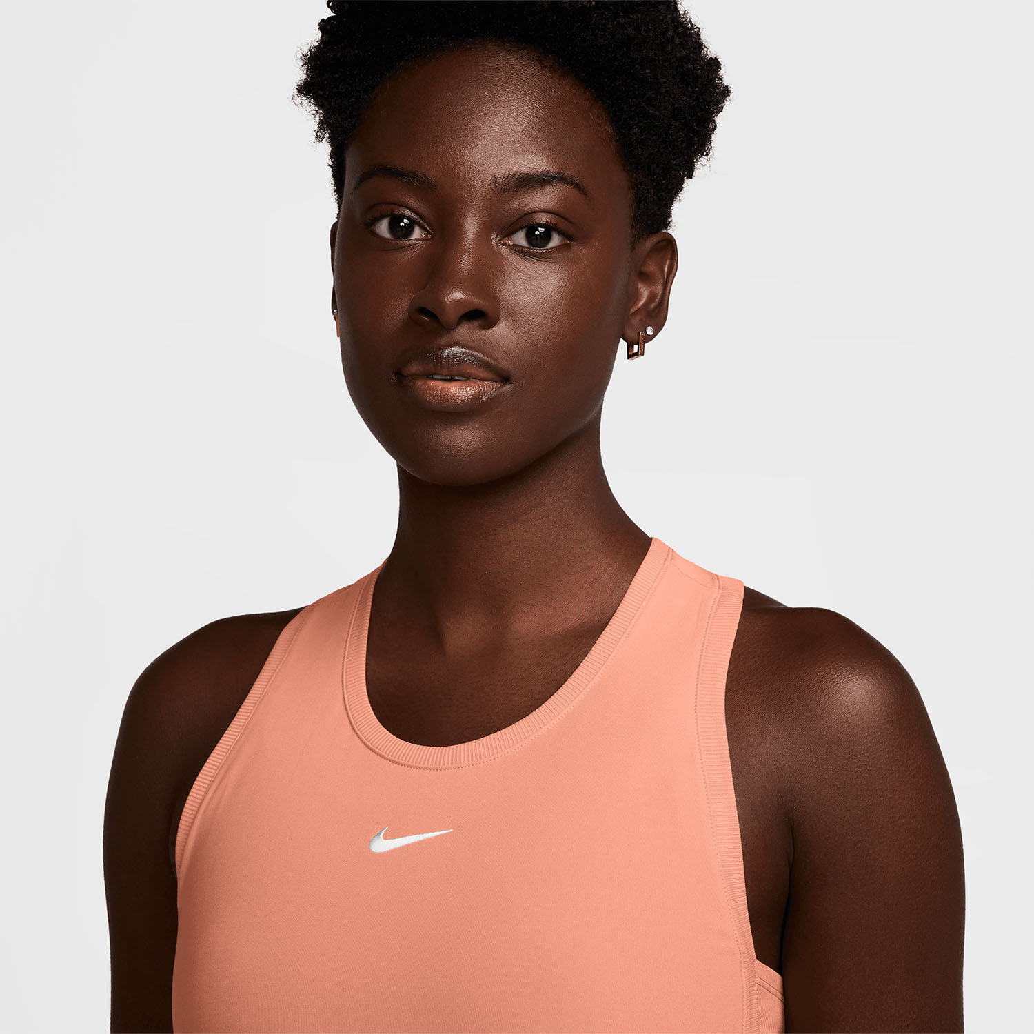Nike Victory Women's Padel Tank - Apricot Agate/White