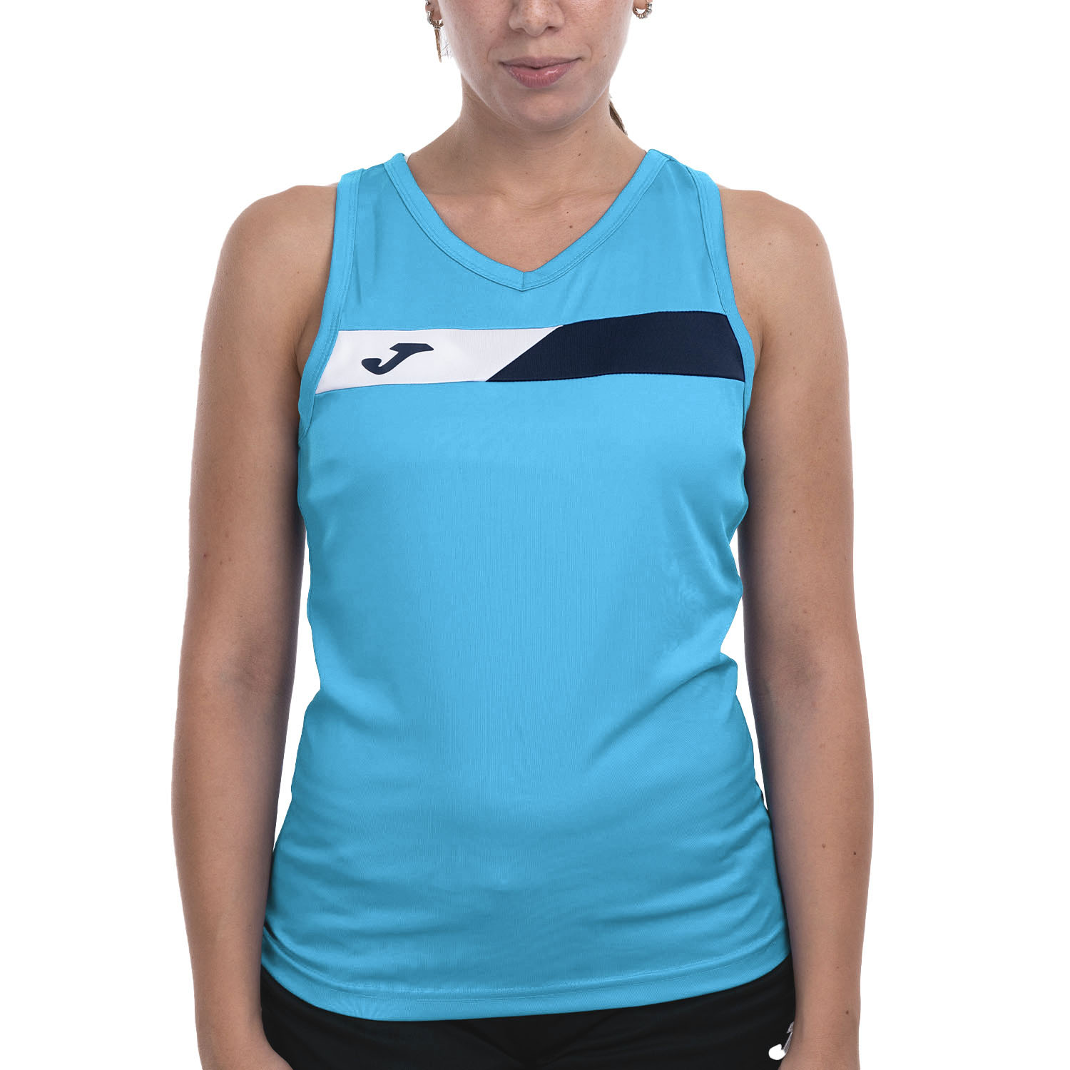 Joma Court Top - Fluor Turquoise/Dark Navy/White