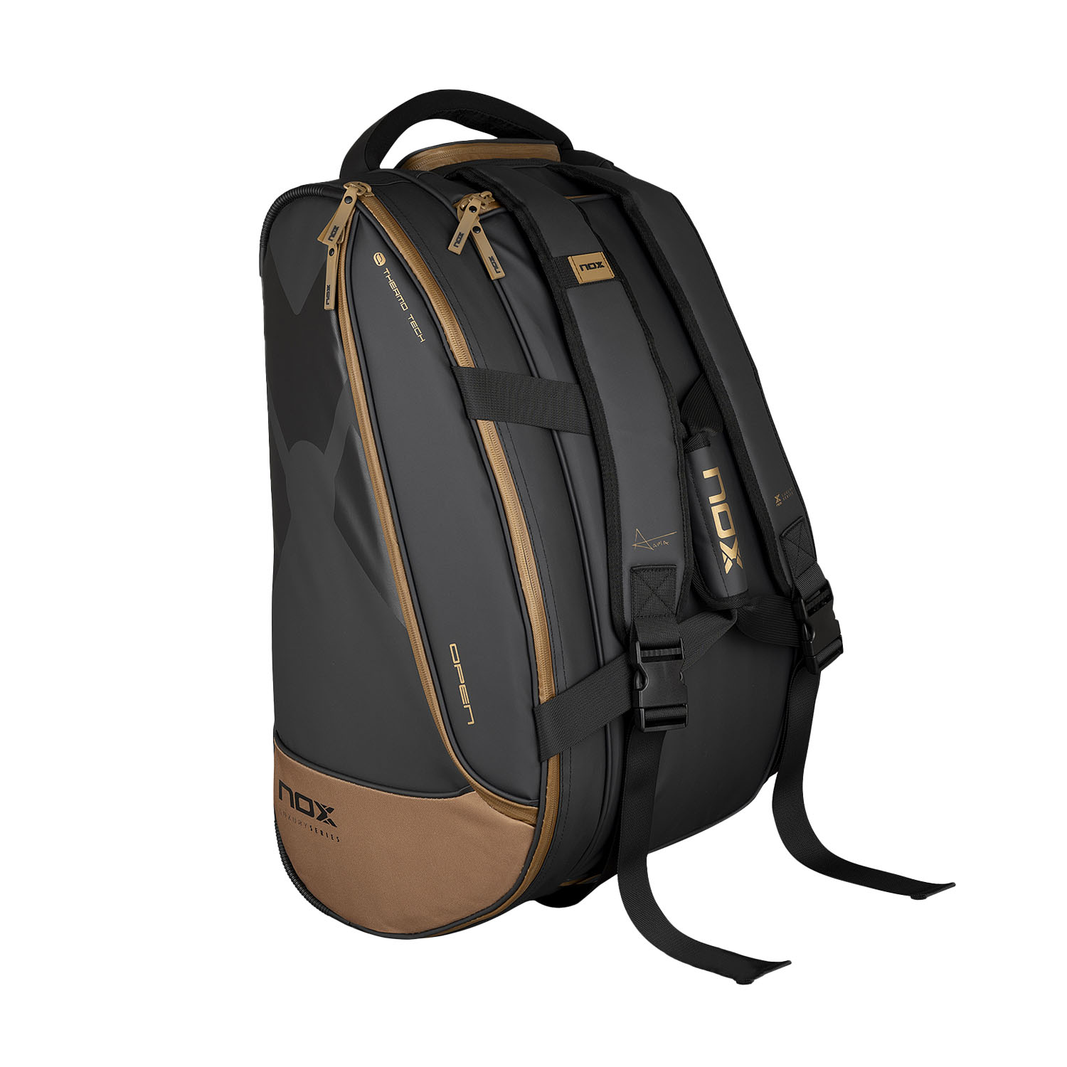 NOX Luxury Open Bag - Black/Brown