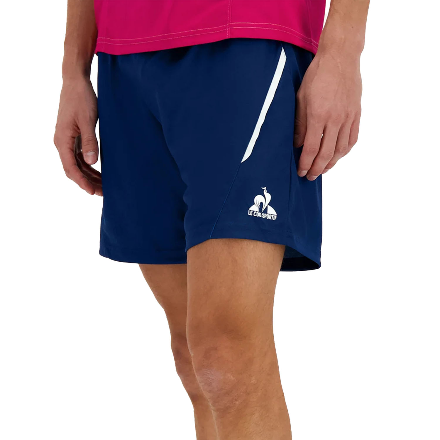 Le Coq Sportif Pro Logo 7in Shorts - Estate Blue