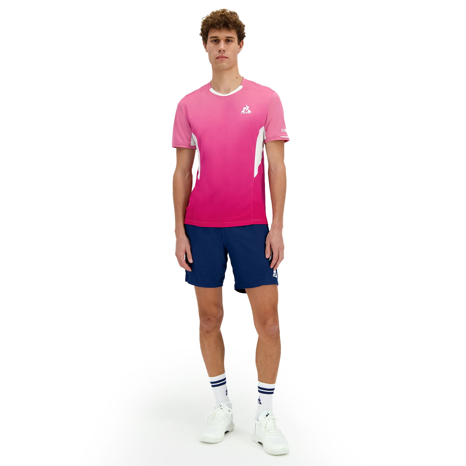 Le Coq Sportif Pro Logo 7in Shorts - Estate Blue