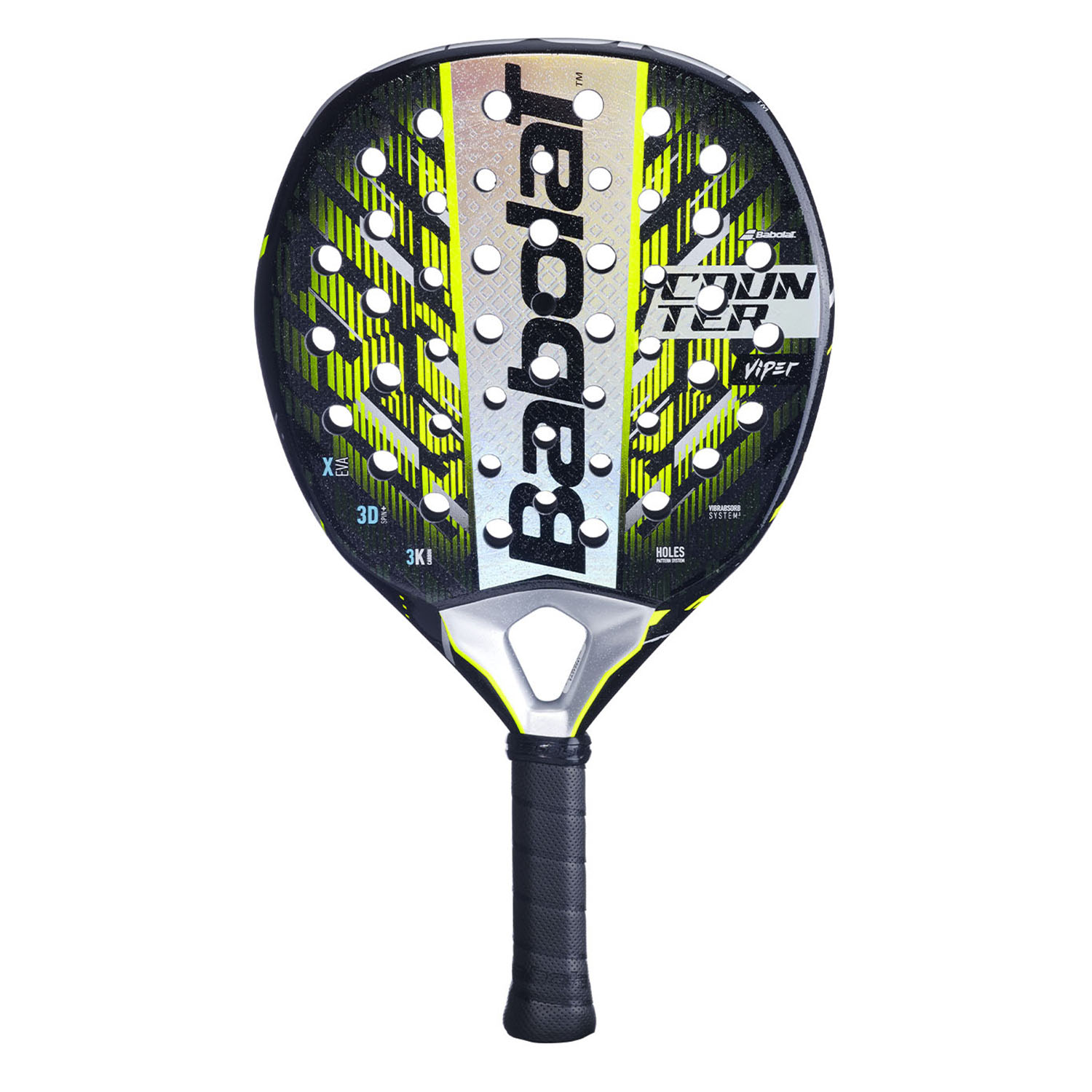 Babolat Counter Viper 2025 Padel Racket - Yellow/Silver