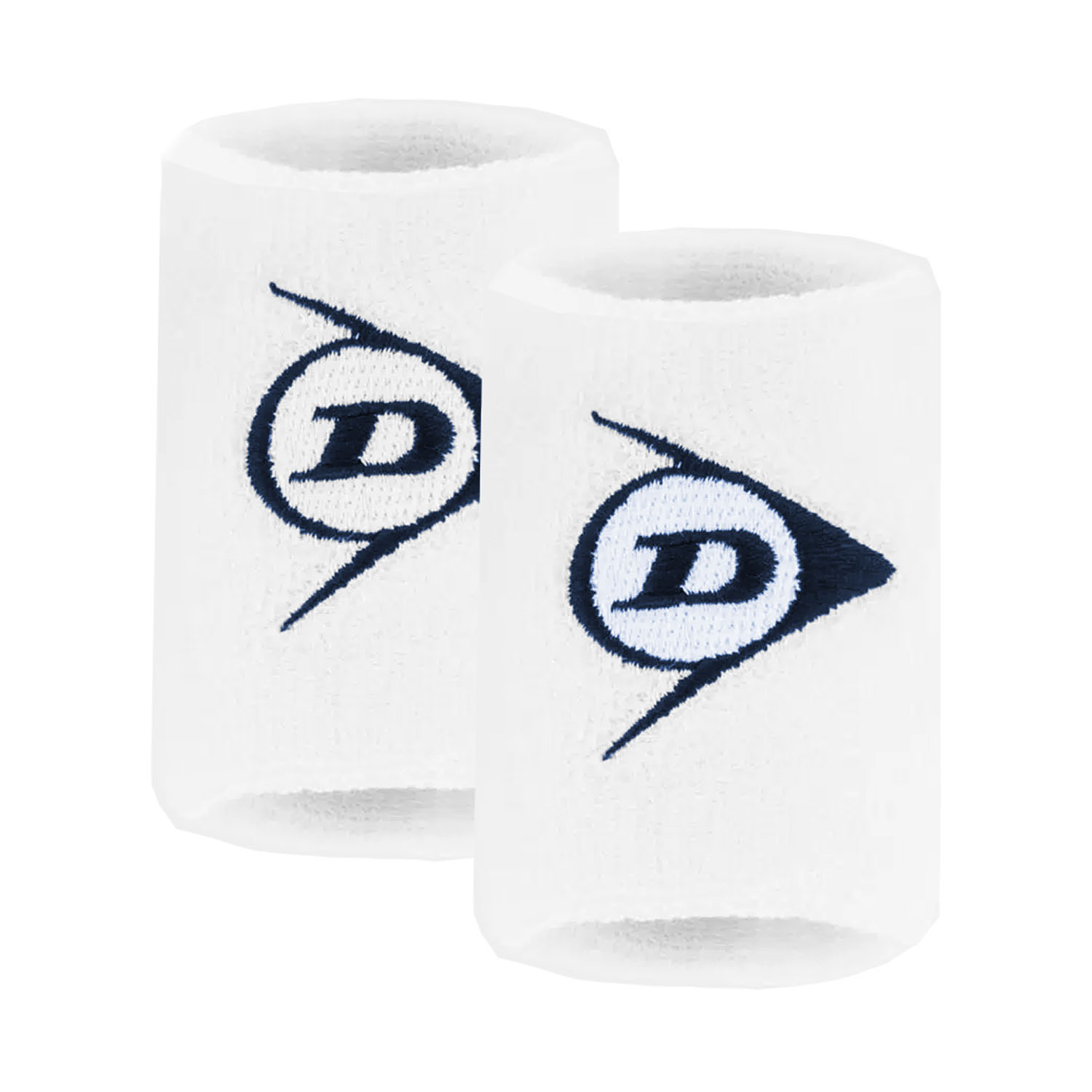 Dunlop Logo Large Wristbands - White