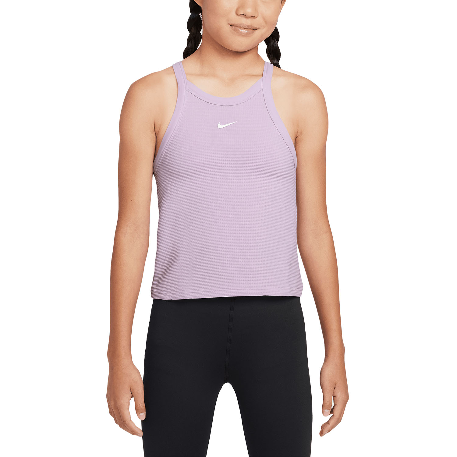 Nike Logo Top Niña - Doll/White