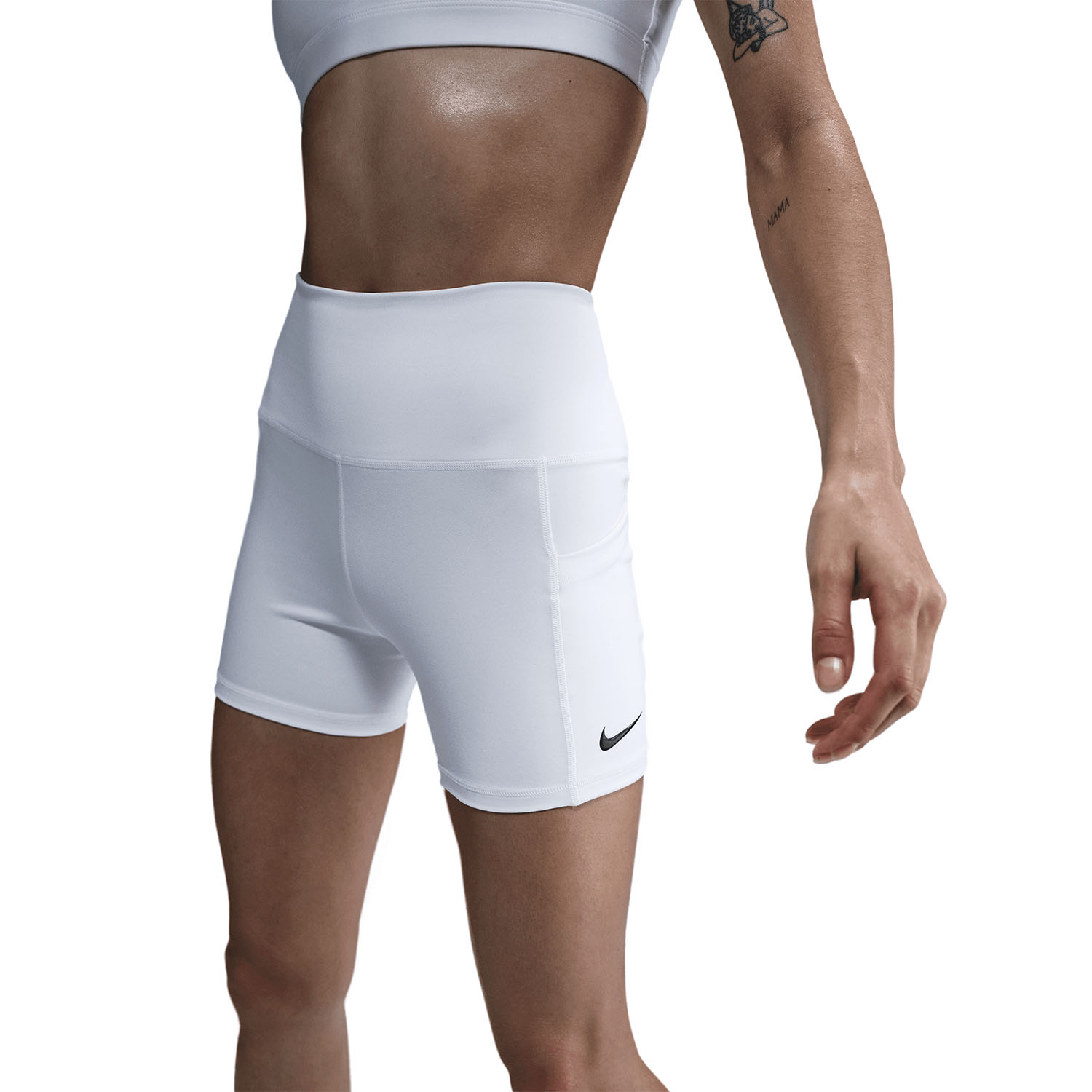 Nike Court 4in Shorts - White/Black