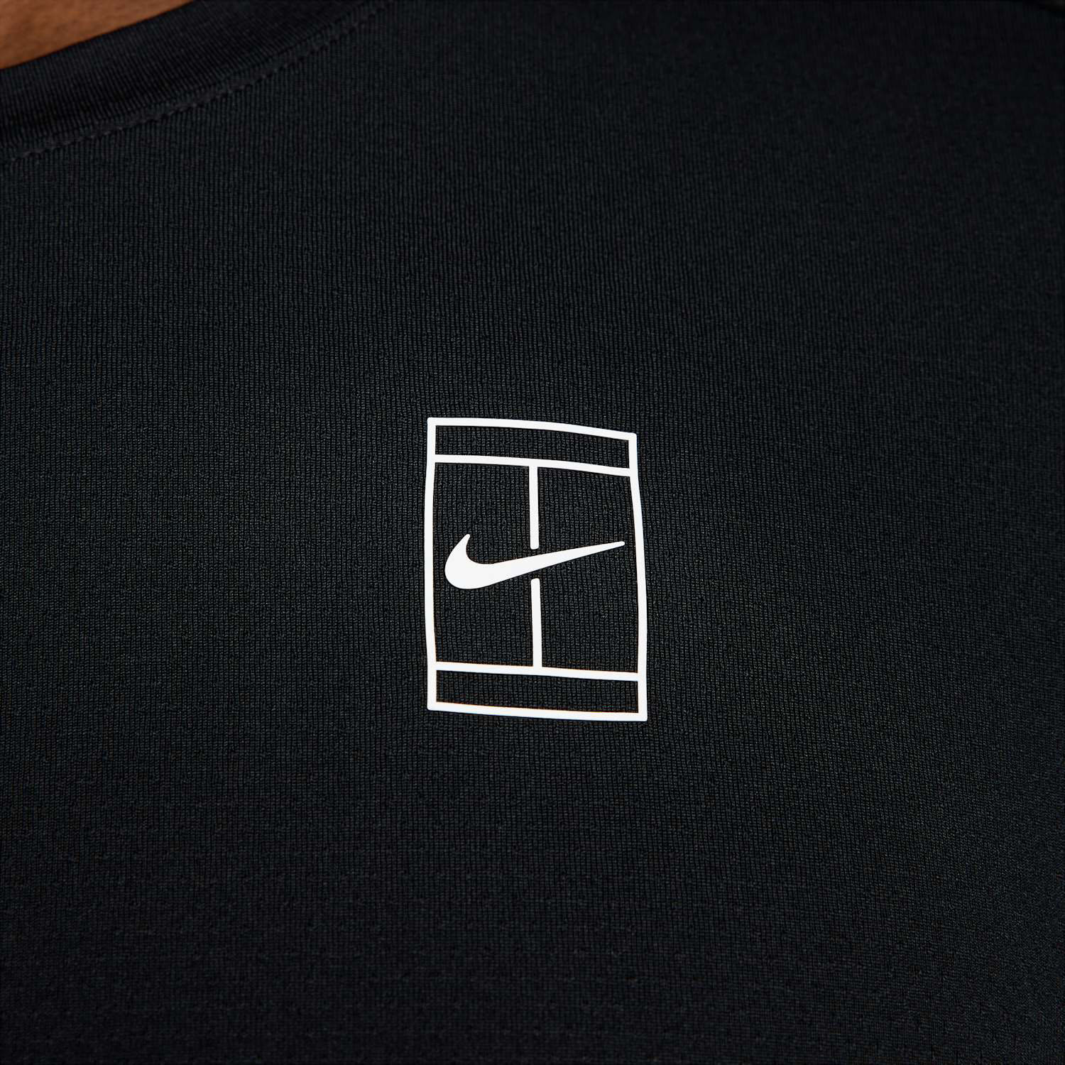 Nike Court Advantage Dri-FIT Maglietta - Black/White