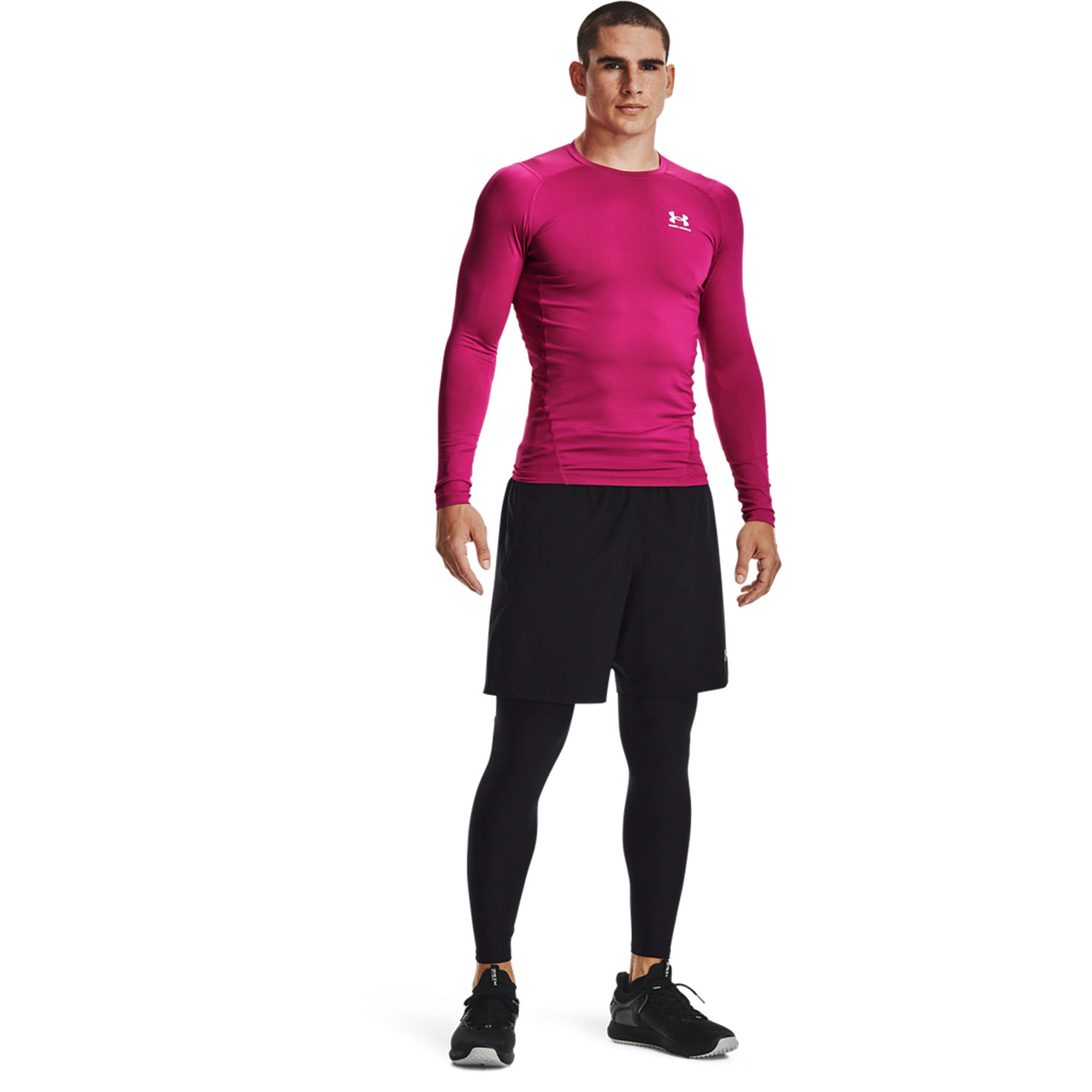 Under Armour HeatGear Mallas - Black/White