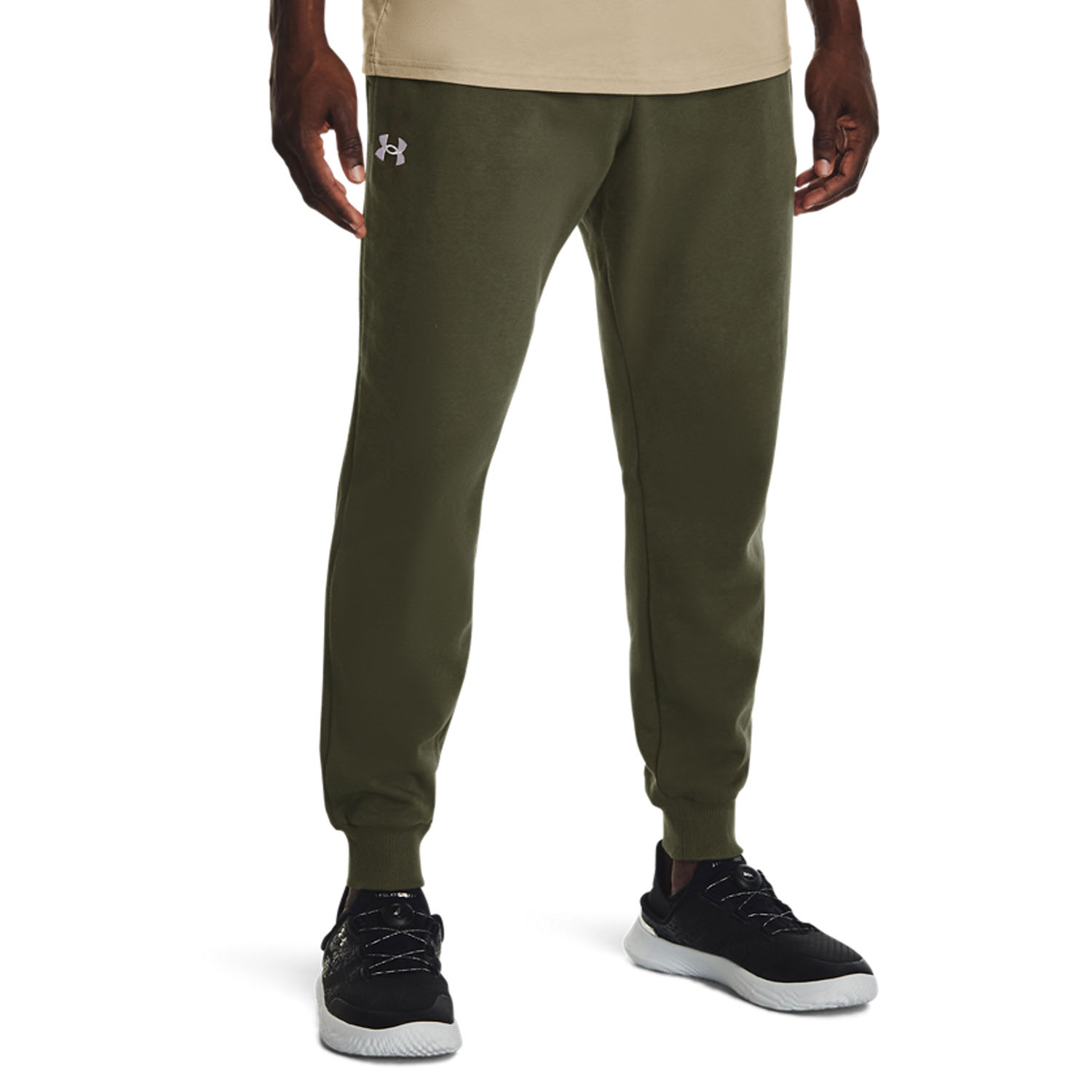 Under Armour Rival Fleece Pantalones - Marine Od Green/Black