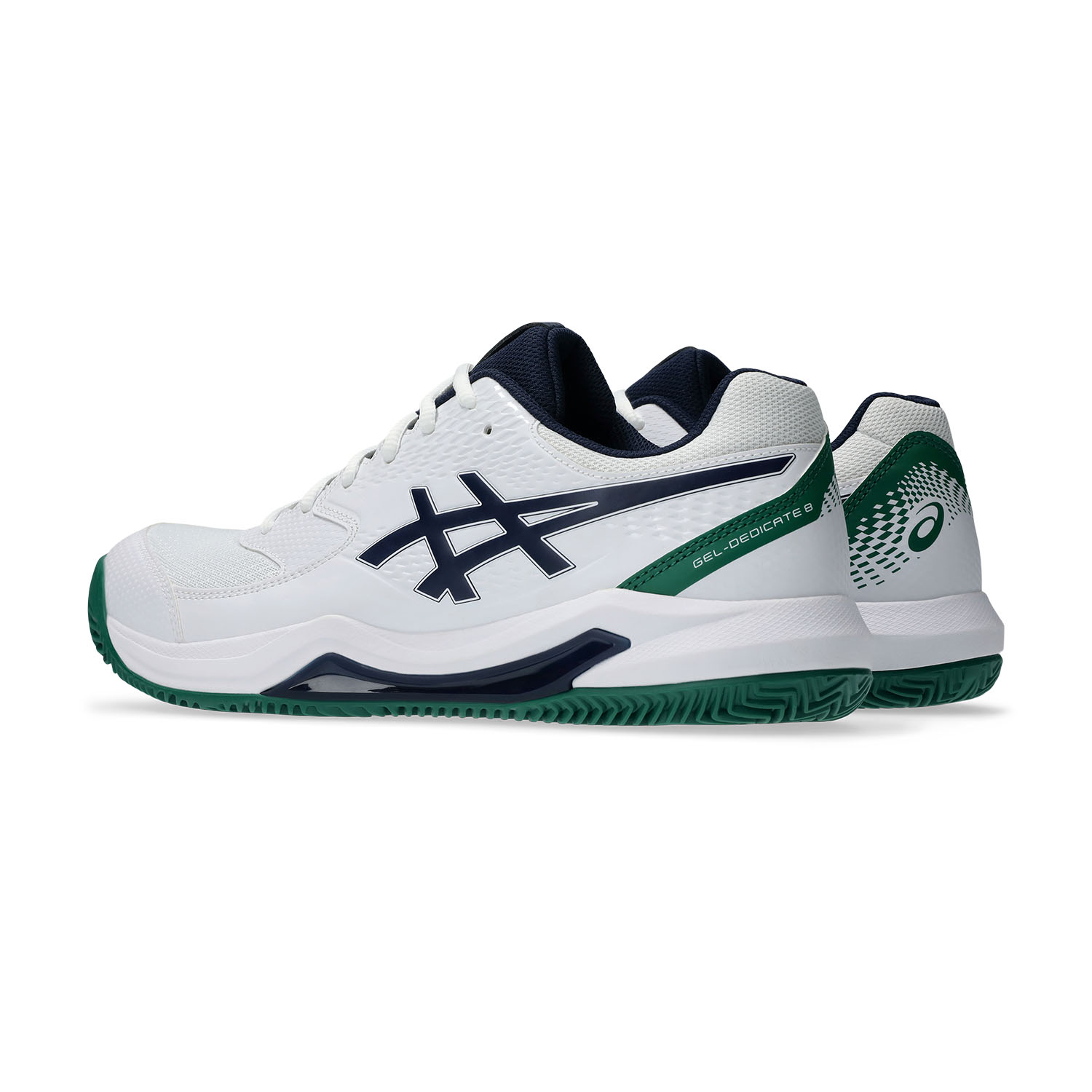 ASICS Gel Dedicate 8 Clay Men's Tennis Shoes - White/Midnight