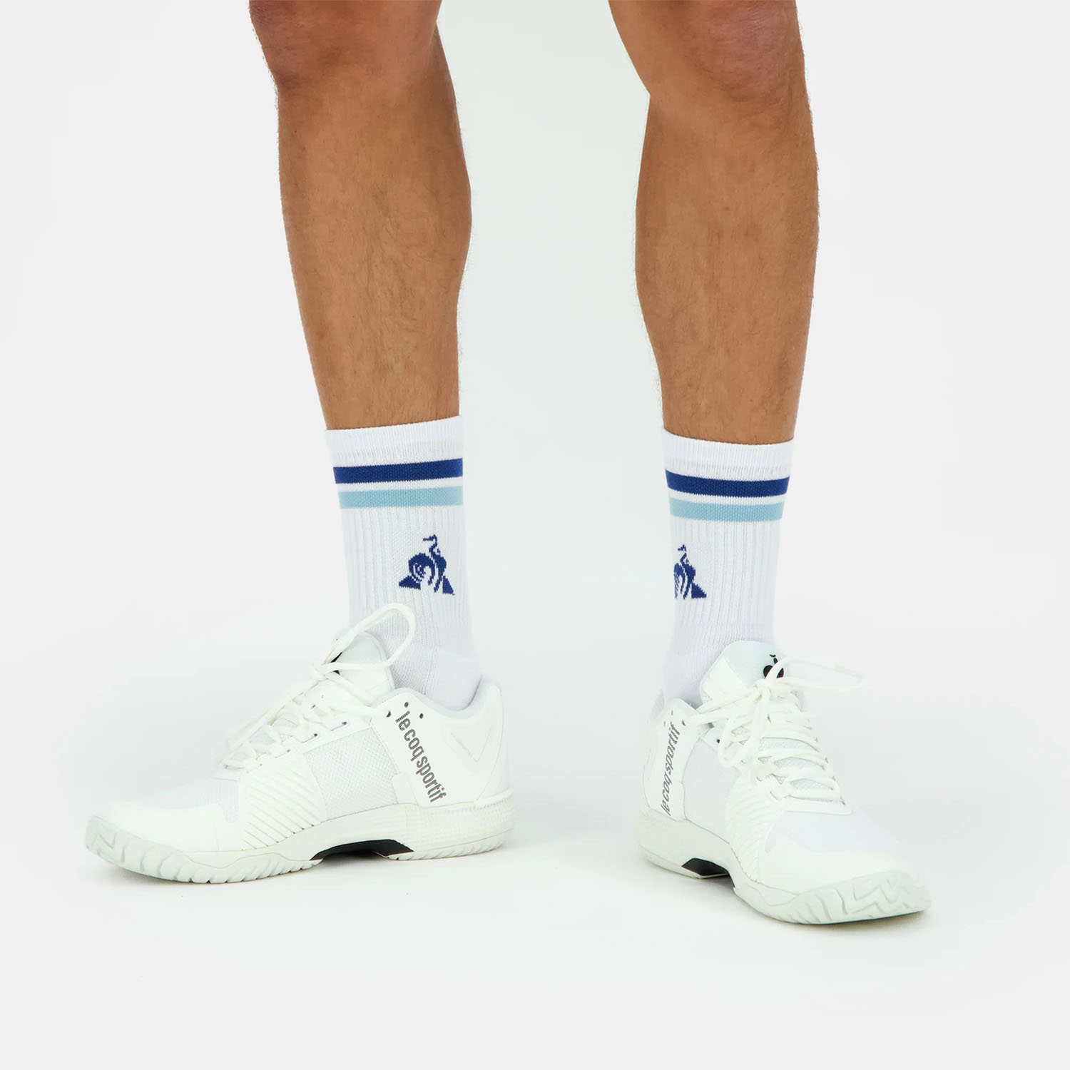 Le Coq Sportif Pro Logo Calze - New Optical White/Pacific Coast/Quiet Tide