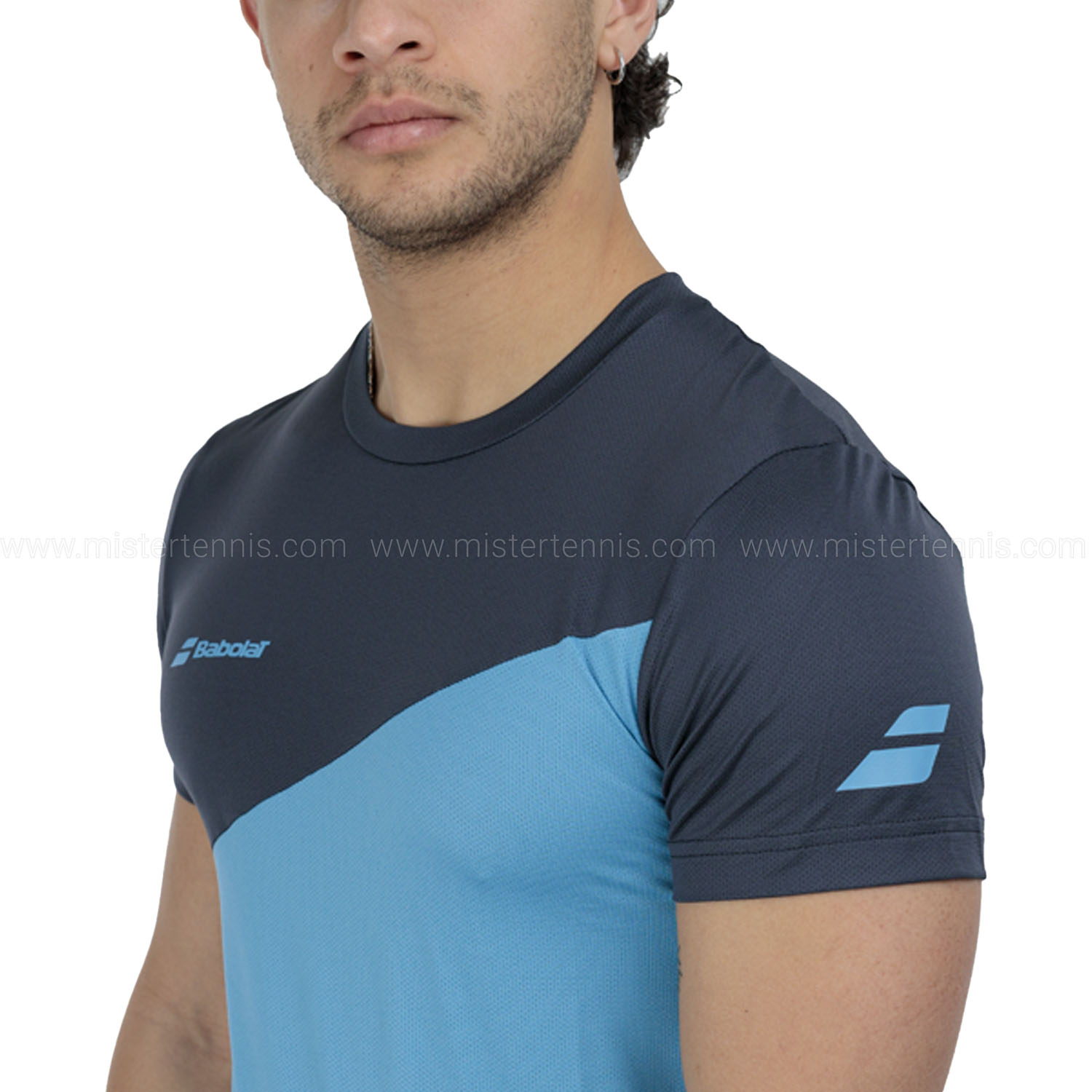 Babolat Drive Crew Camiseta - Drive Blue