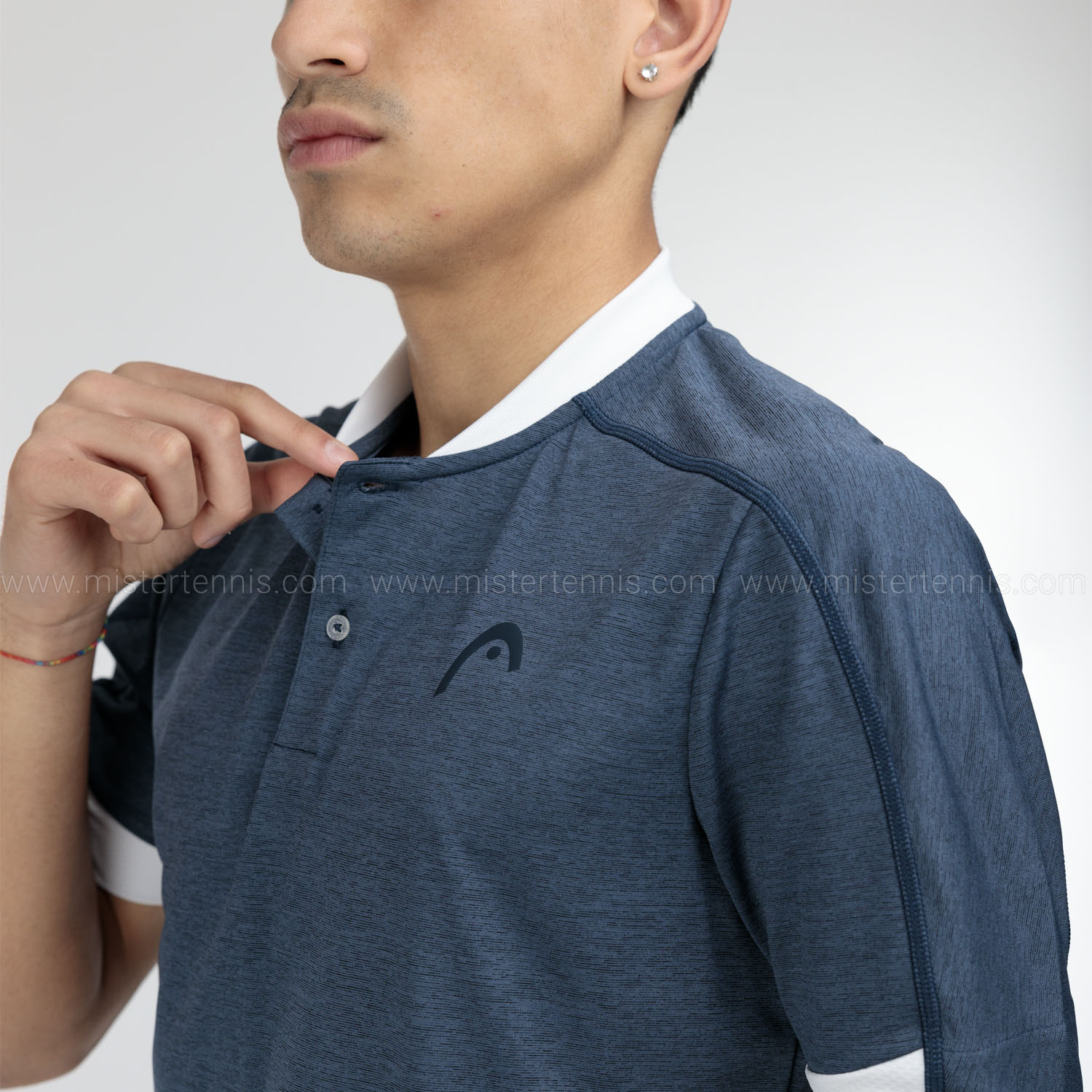 HEAD Play Tech Logo Polo - Navy