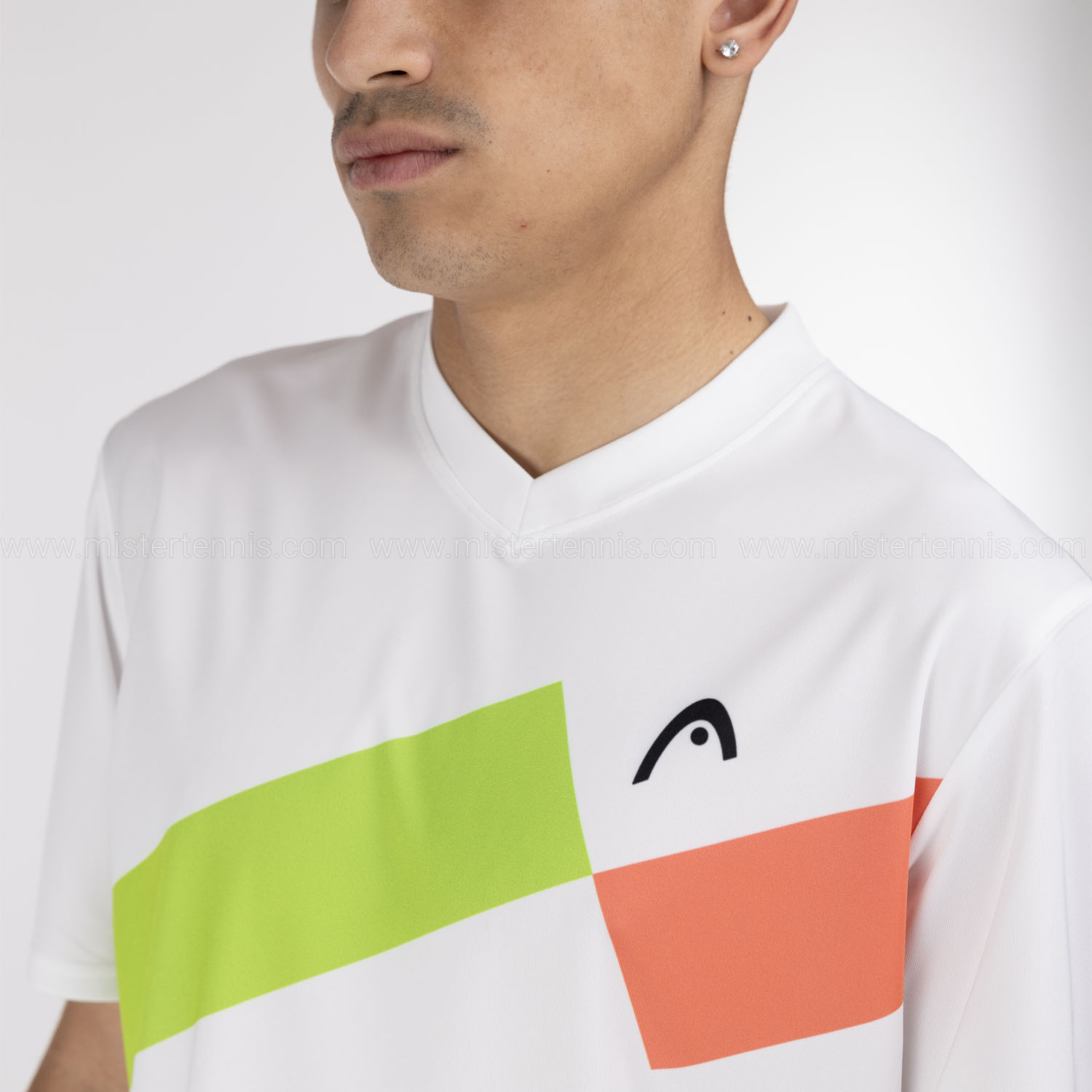 HEAD Topspin Graphic Camiseta - Grapefruit/Print Perf M