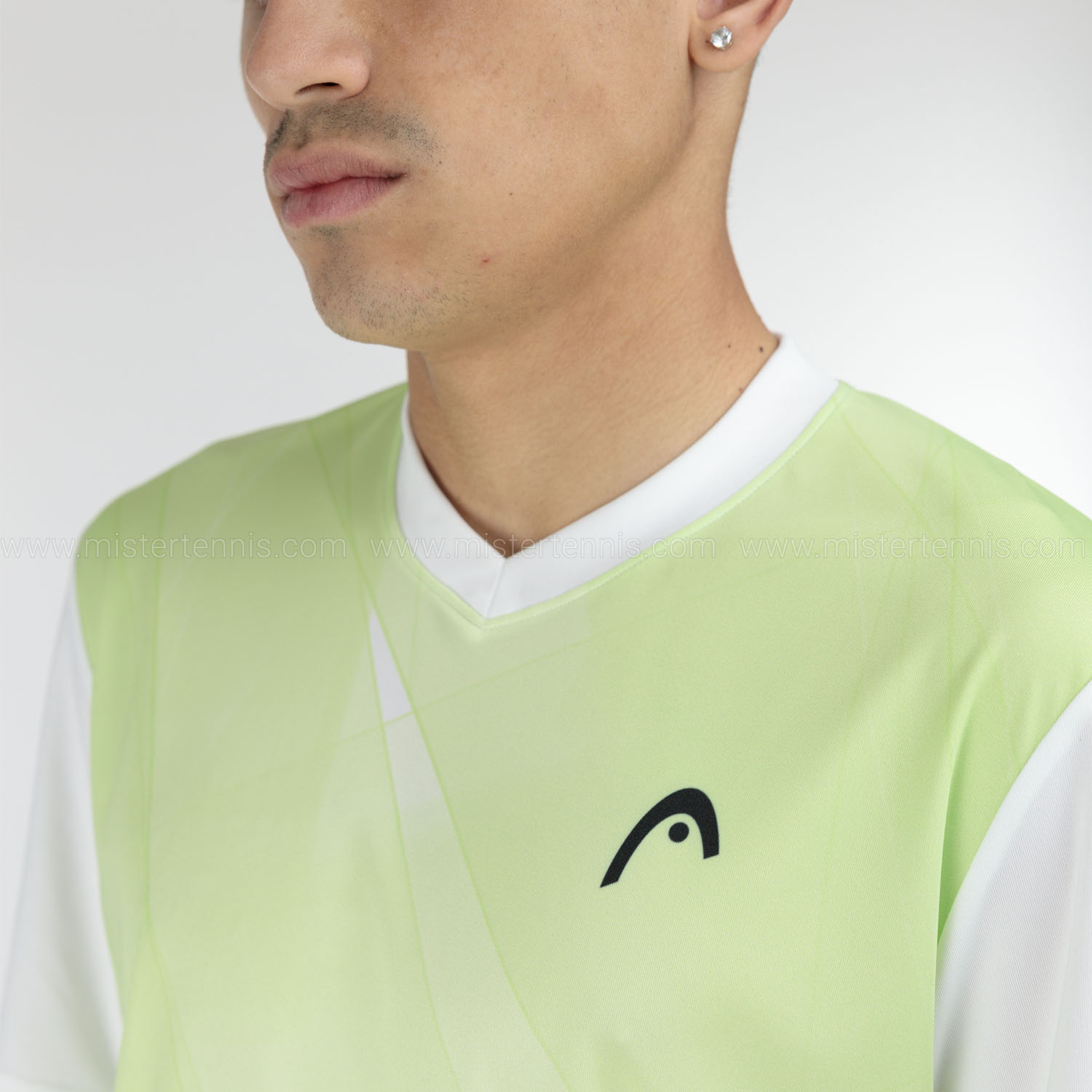 HEAD Topspin Graphic Camiseta - Print Vision M/Lightlime