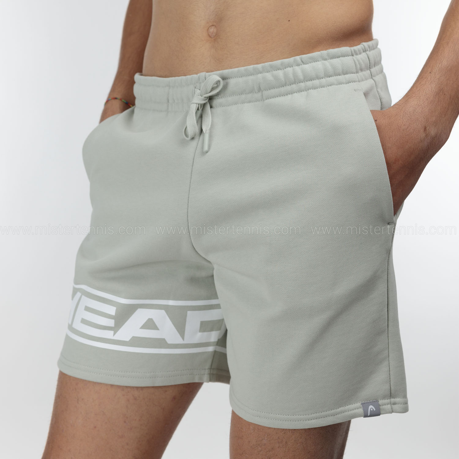 HEAD Proplayer 5in Shorts - White/Willow Grey