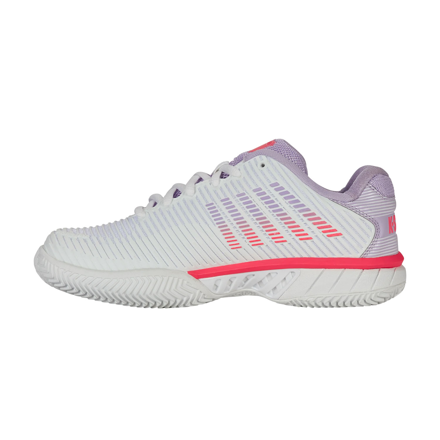 K-Swiss Hypercourt Express 2 Clay - White/Orchid Petal/Neon Blaze
