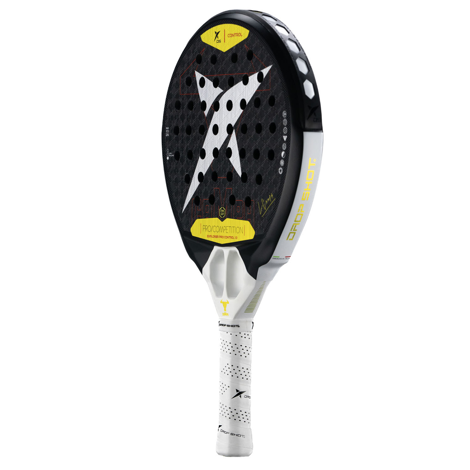 Drop Shot Explorer Pro Control 1.0 Padel - Black/Silver