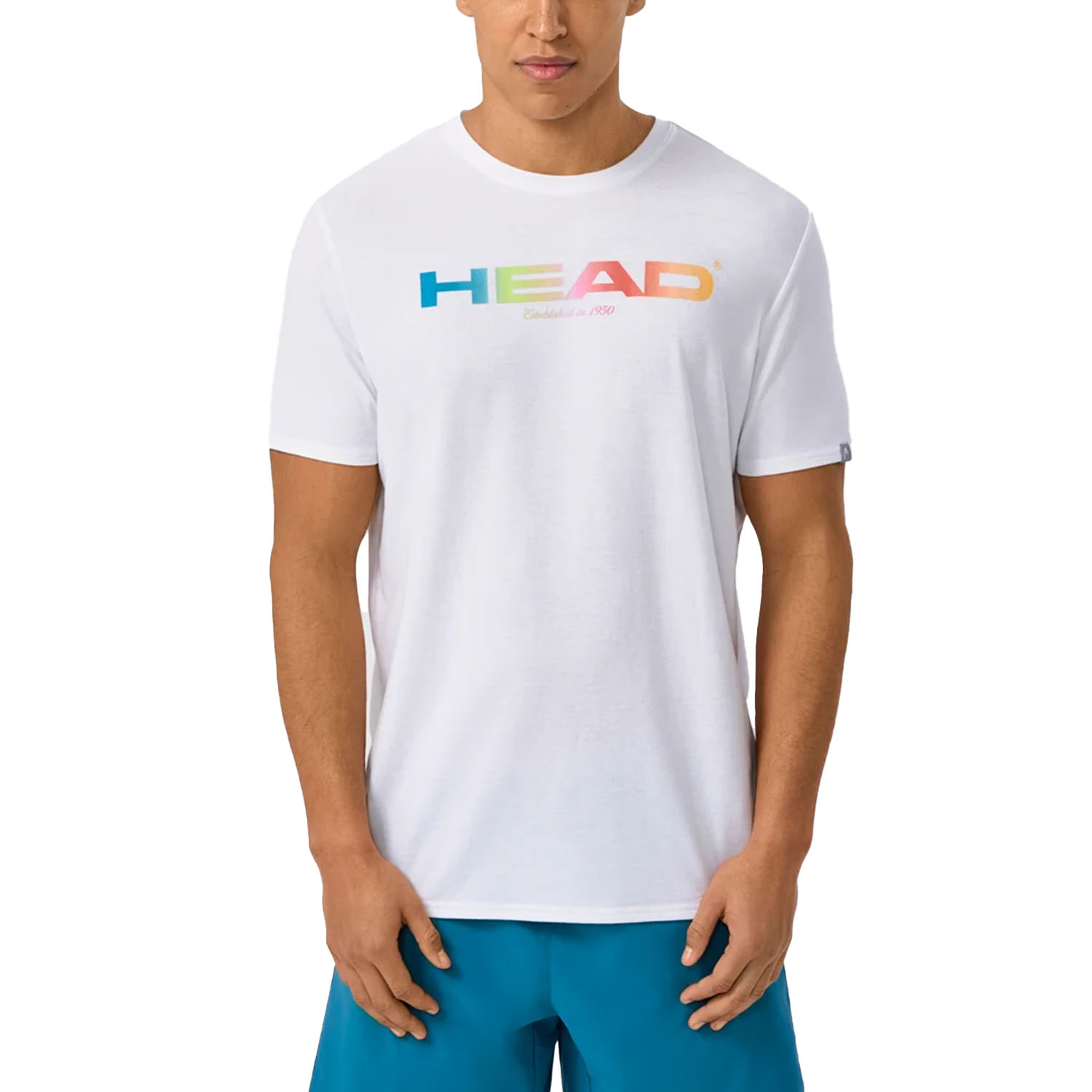 HEAD Rainbow Logo T-Shirt - White